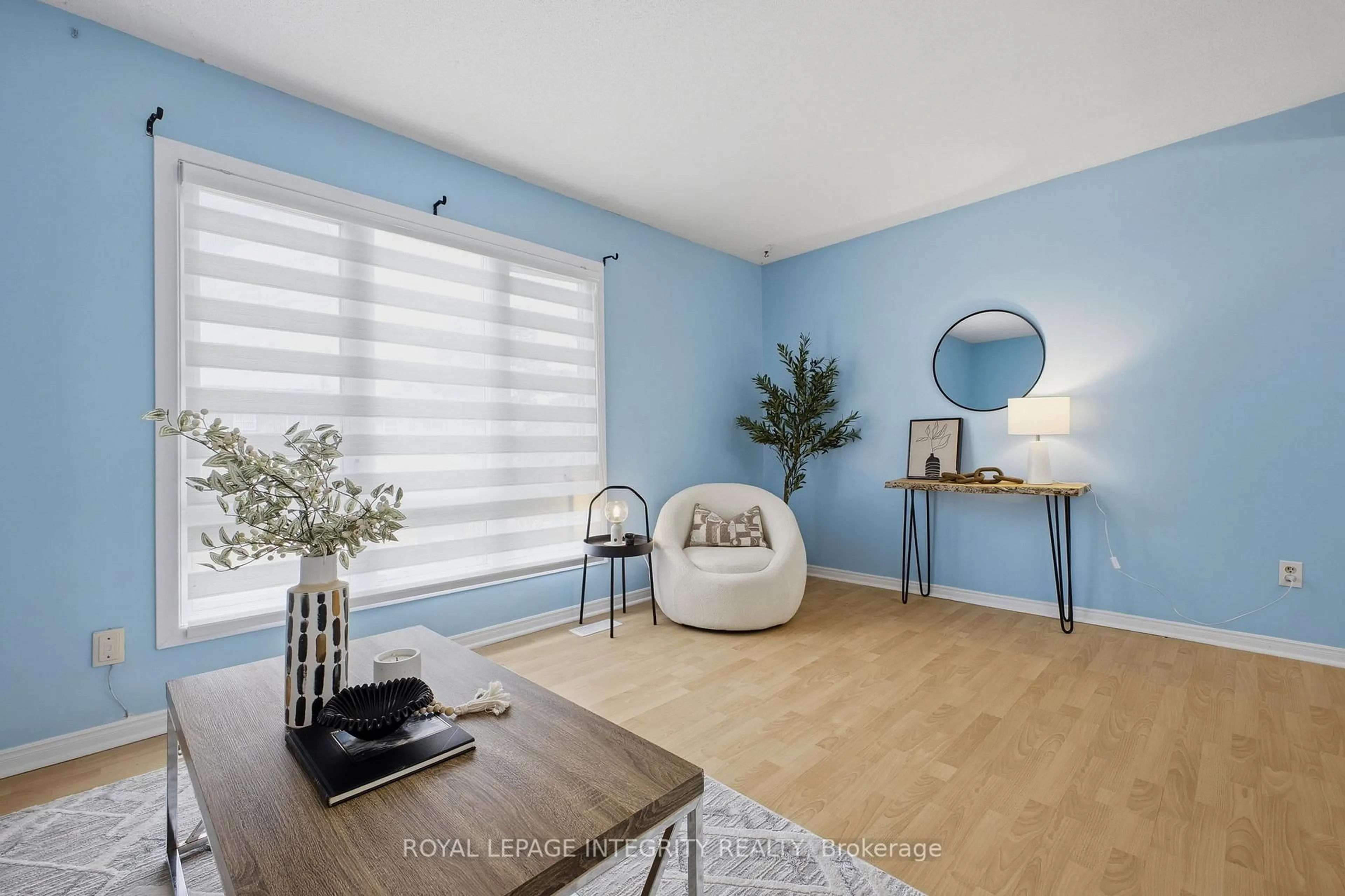 Living room with furniture, wood/laminate floor for 1758 Trappist Lane #42, Ottawa Ontario K1C 1X8