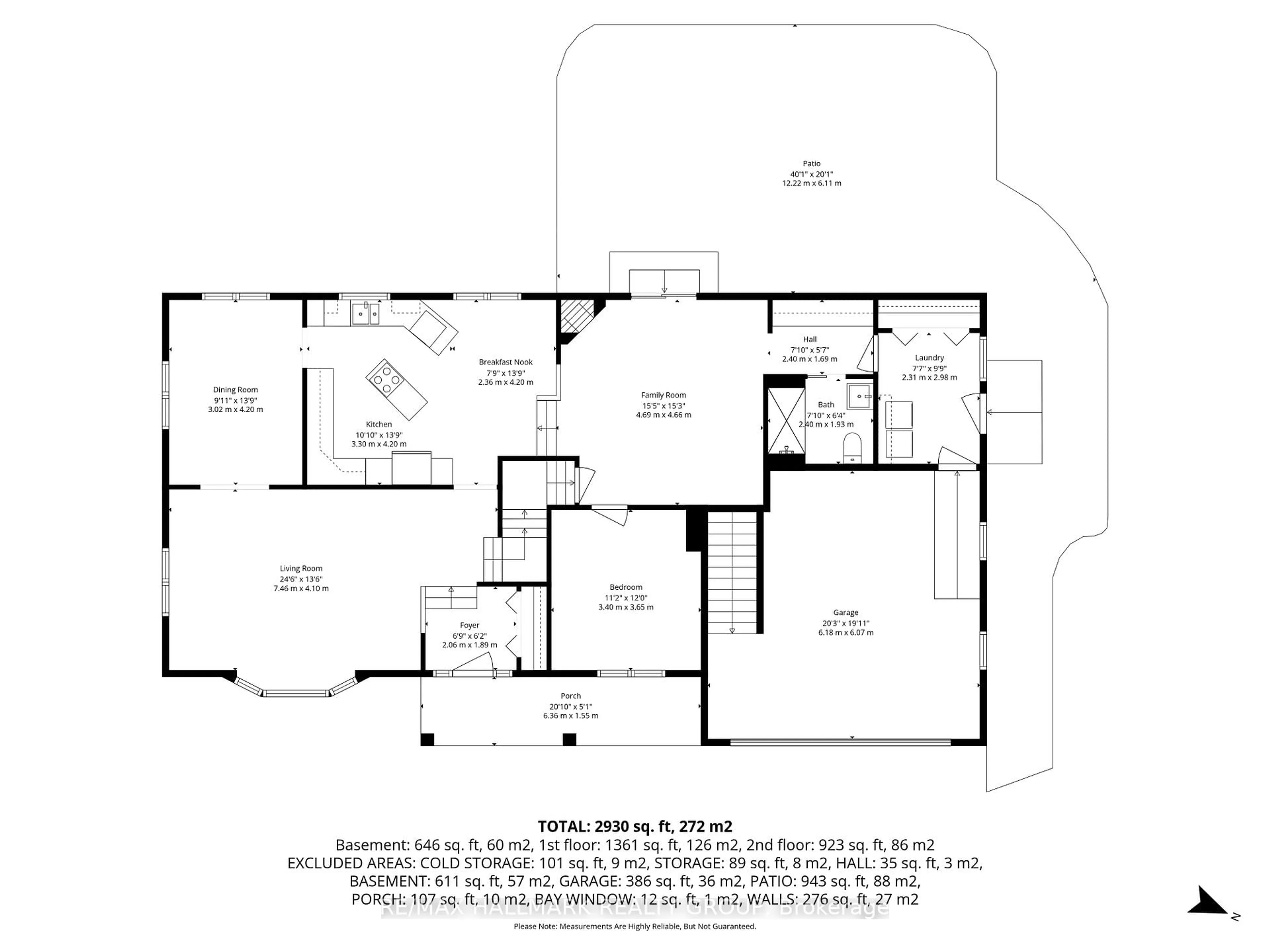 Floor plan for 1376 MacDonald Rd, Russell Ontario K4R 0K1