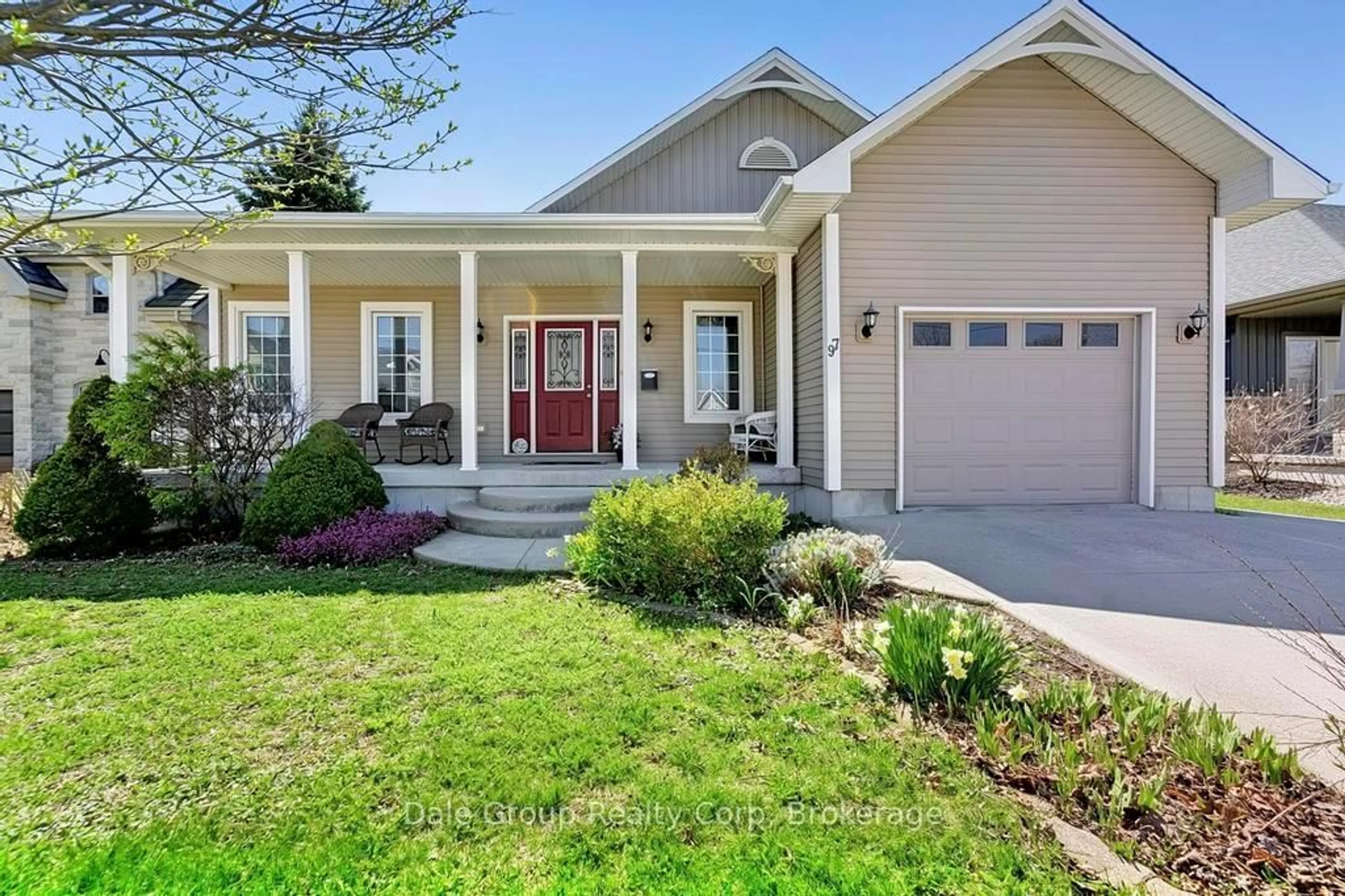 Home with vinyl exterior material, street for 97 St Patrick St, Goderich Ontario N7A 2L5