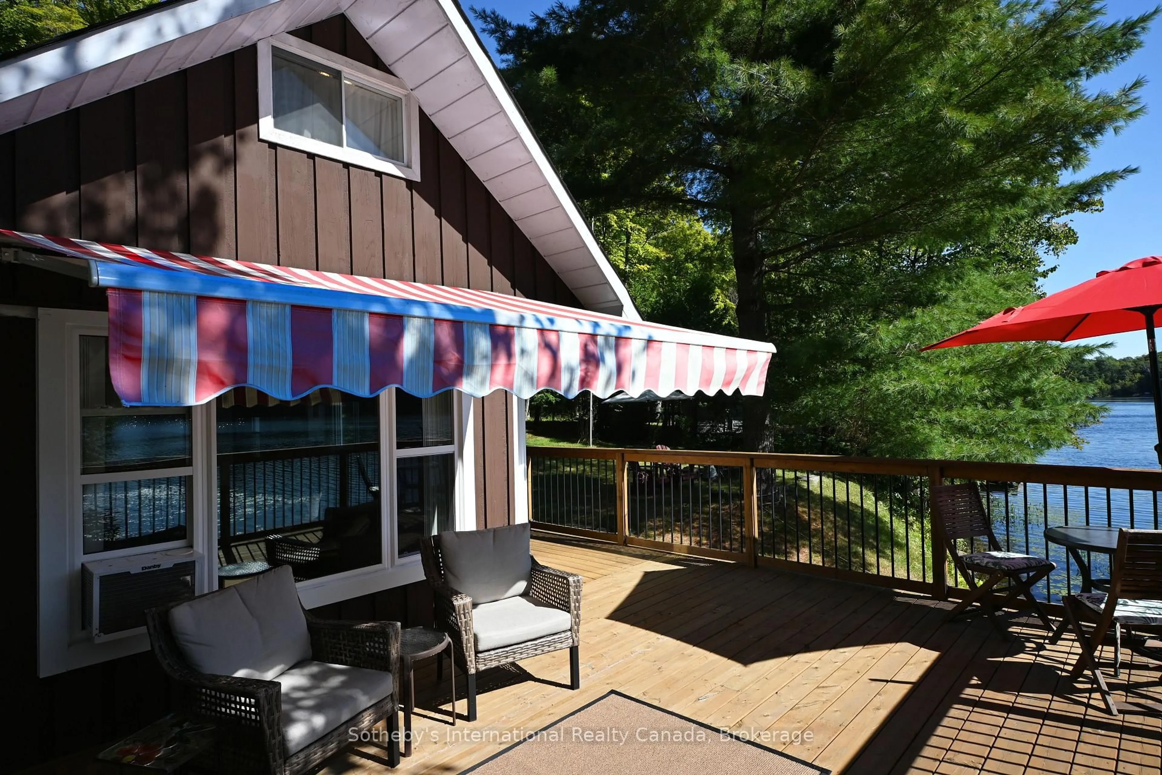 Patio, water/lake/river/ocean view for 28 Pinewood Rd, McDougall Ontario P2A 2W7