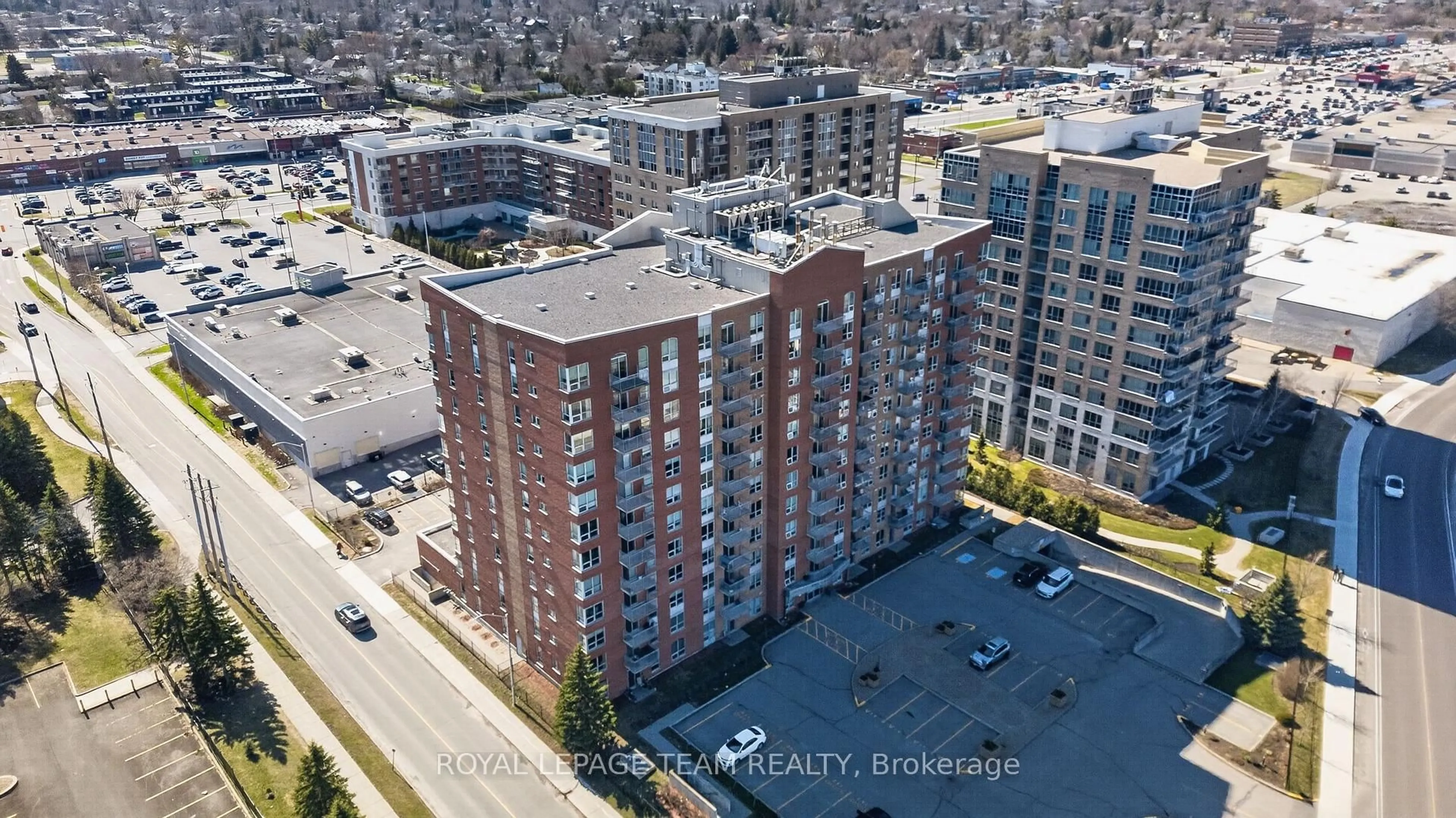 A pic from outside/outdoor area/front of a property/back of a property/a pic from drone, city buildings view from balcony for 120 Grant Carman Dr #811, Ottawa Ontario K2E 1C8