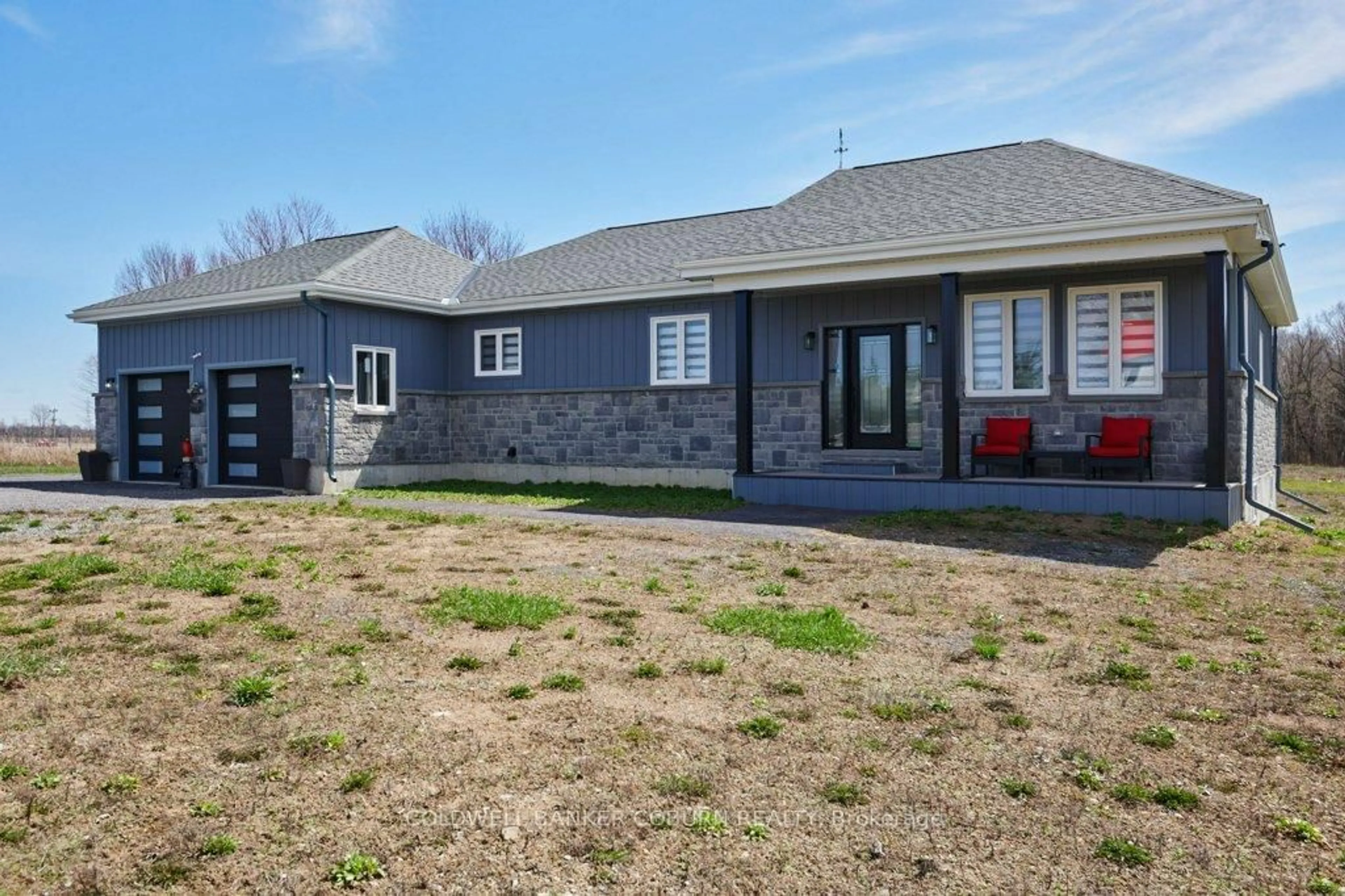 A pic from outside/outdoor area/front of a property/back of a property/a pic from drone, street for 12340 Forest Rd, South Dundas Ontario K0C 2H0