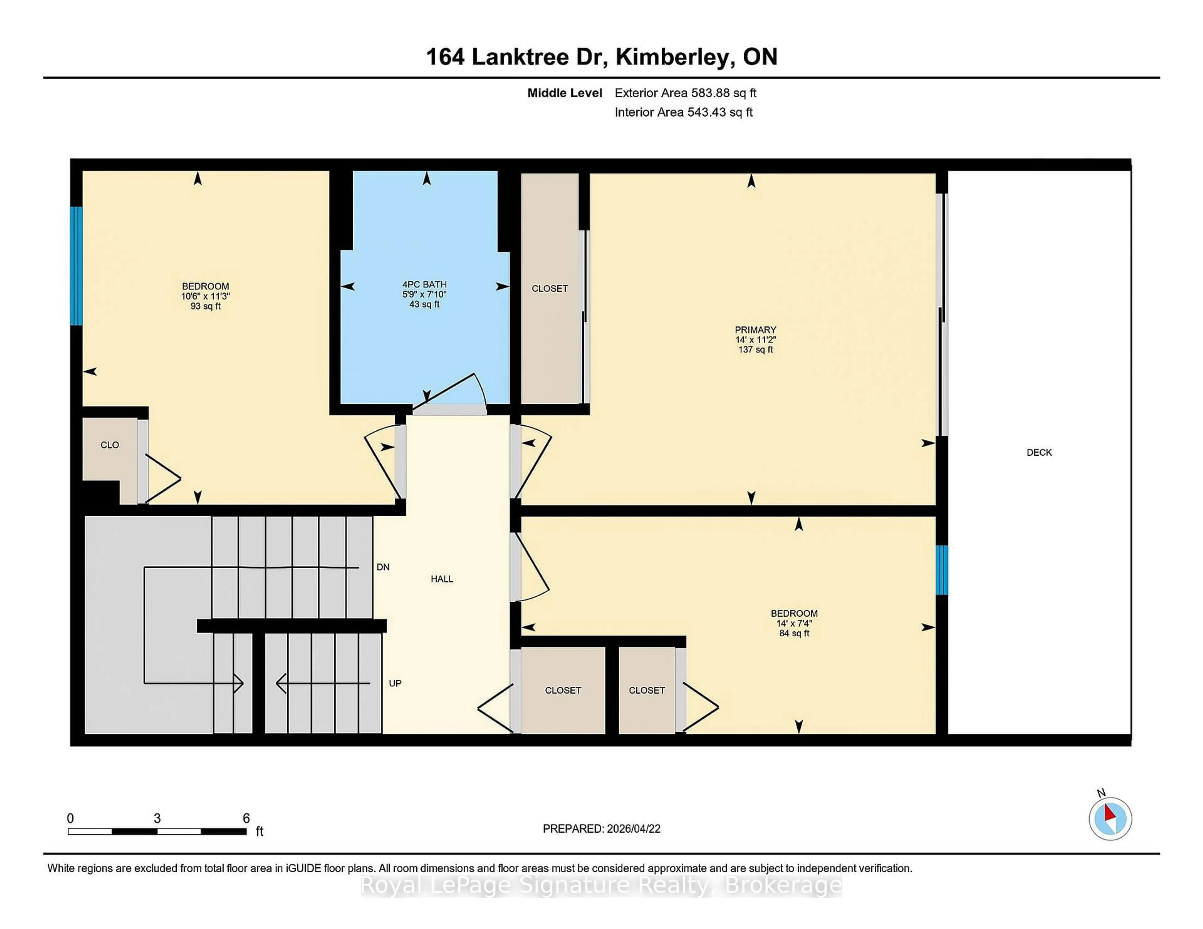 Floor plan for 164 Lanktree Dr, Grey Highlands Ontario N0C 1G0