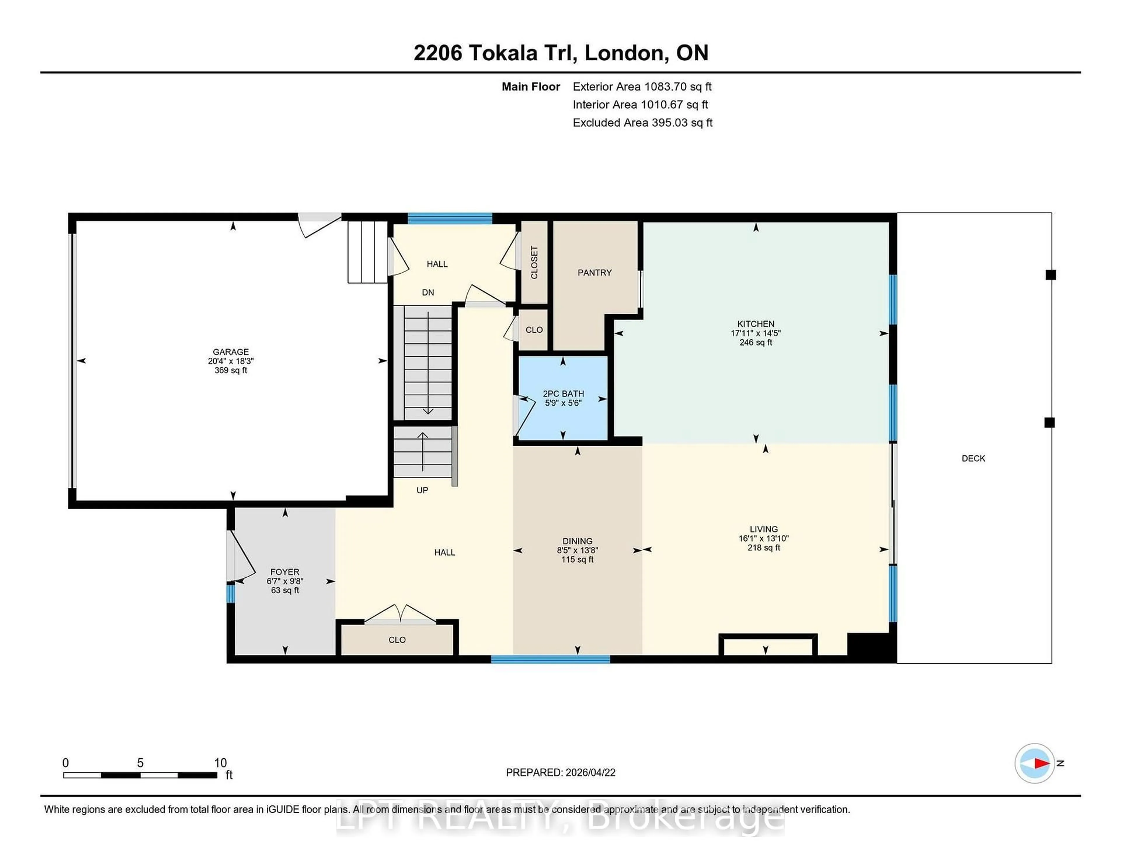 Floor plan for 2206 Tokala Tr, London North Ontario N6G 0V8