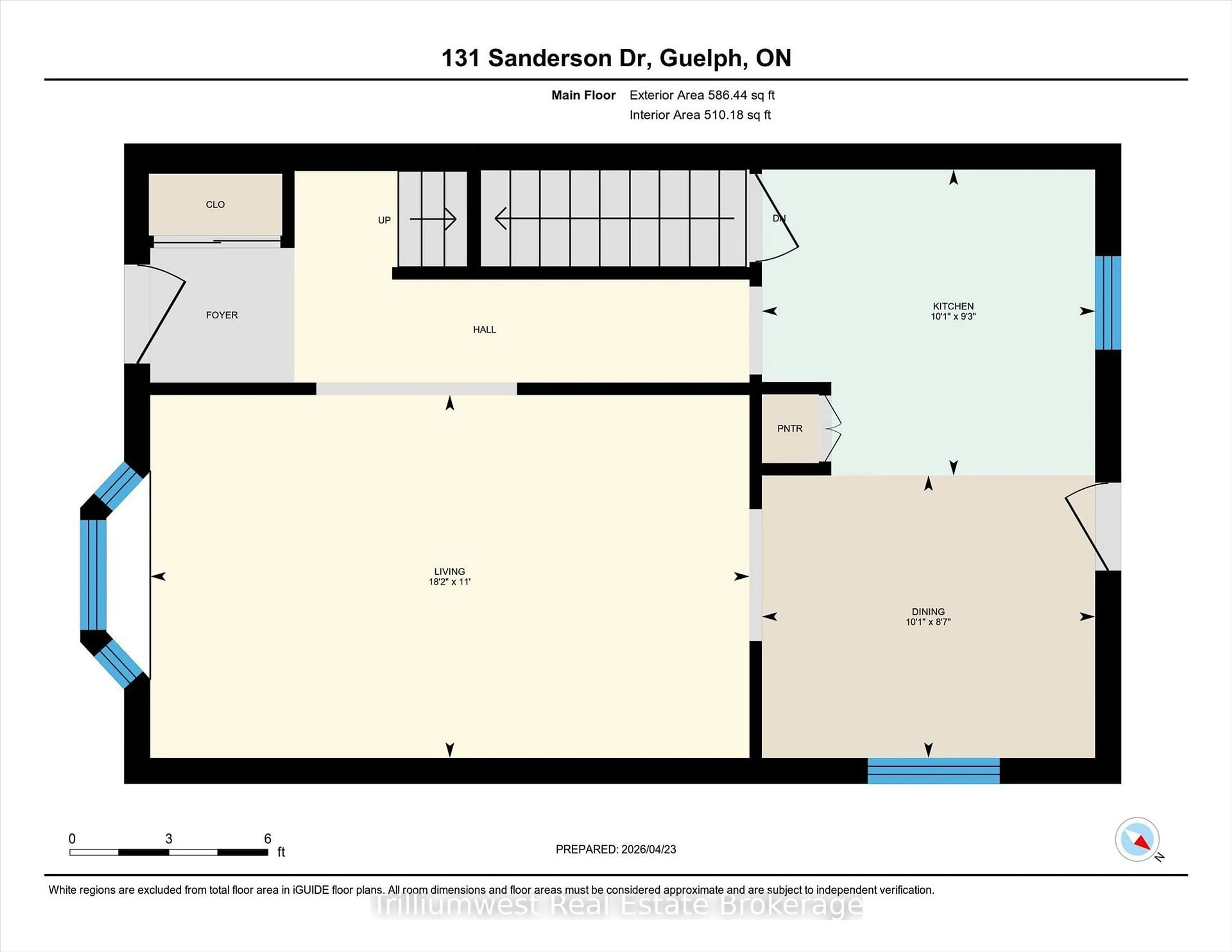 Floor plan for 131 Sanderson Dr, Guelph Ontario N1H 7K1