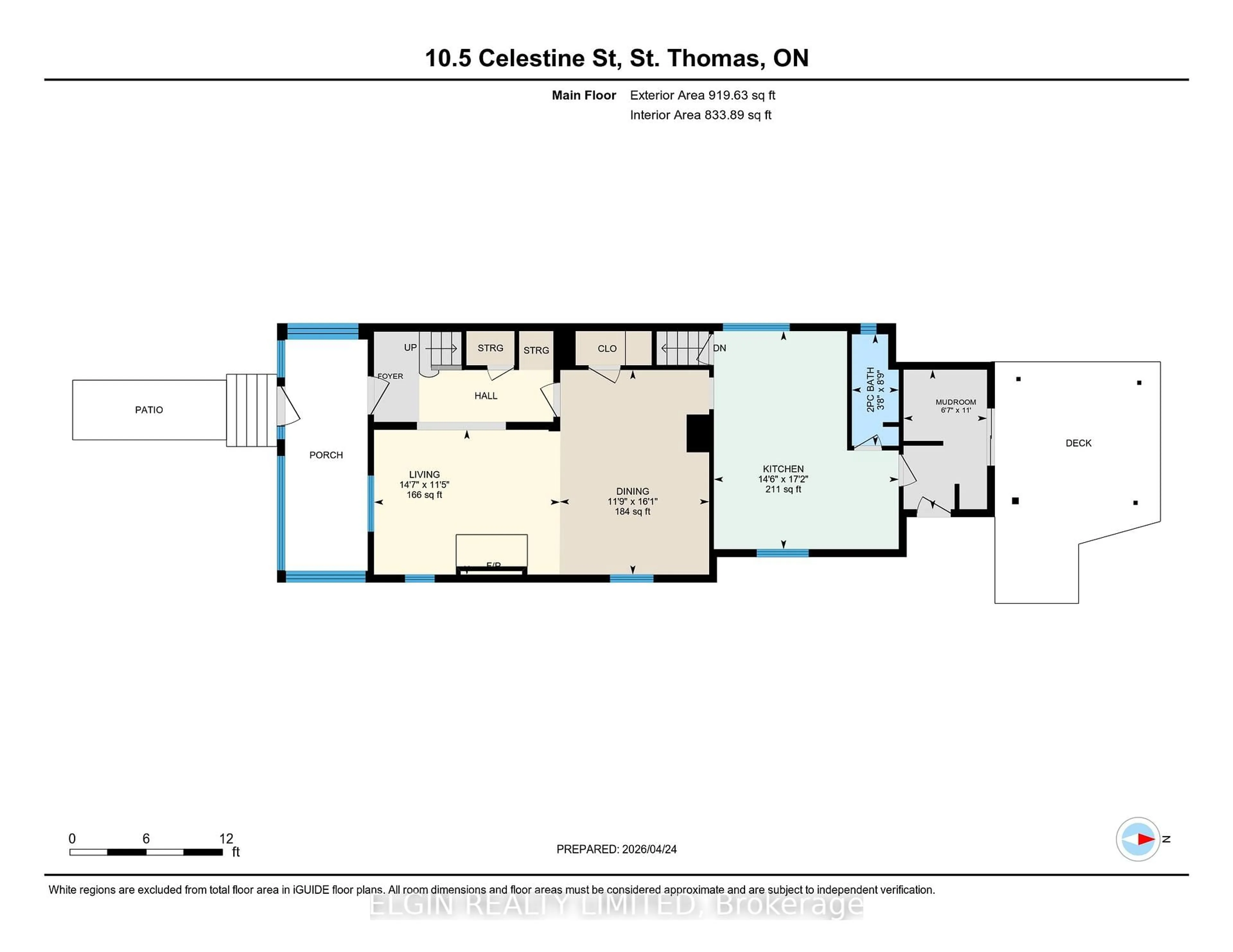 Floor plan for 10.5 Celestine St, St. Thomas Ontario N5P 1J9