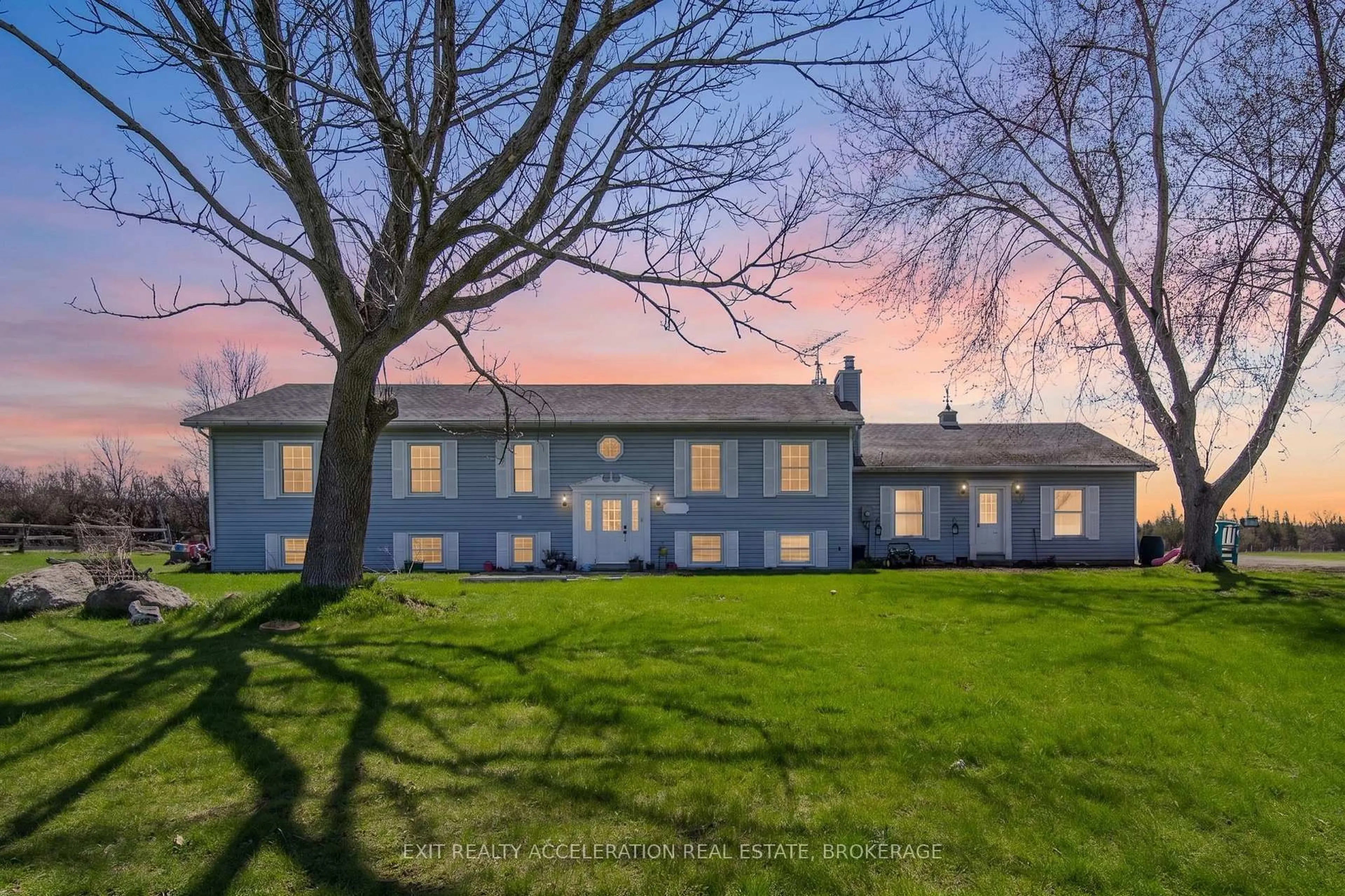 A pic from outside/outdoor area/front of a property/back of a property/a pic from drone, street for 804 County Rd 9, Greater Napanee Ontario K7R 0E4