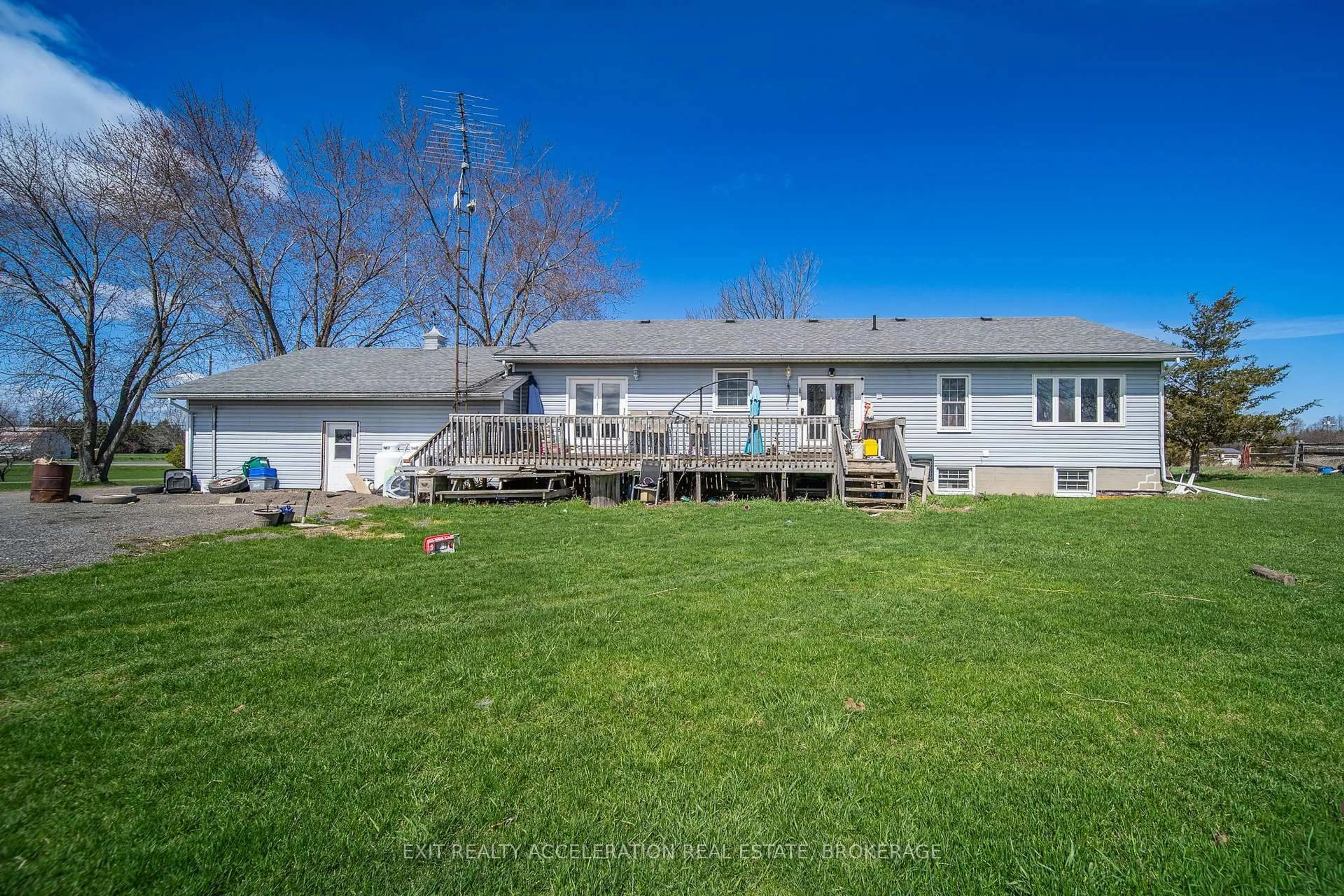 A pic from outside/outdoor area/front of a property/back of a property/a pic from drone, water/lake/river/ocean view for 804 County Rd 9, Greater Napanee Ontario K7R 0E4