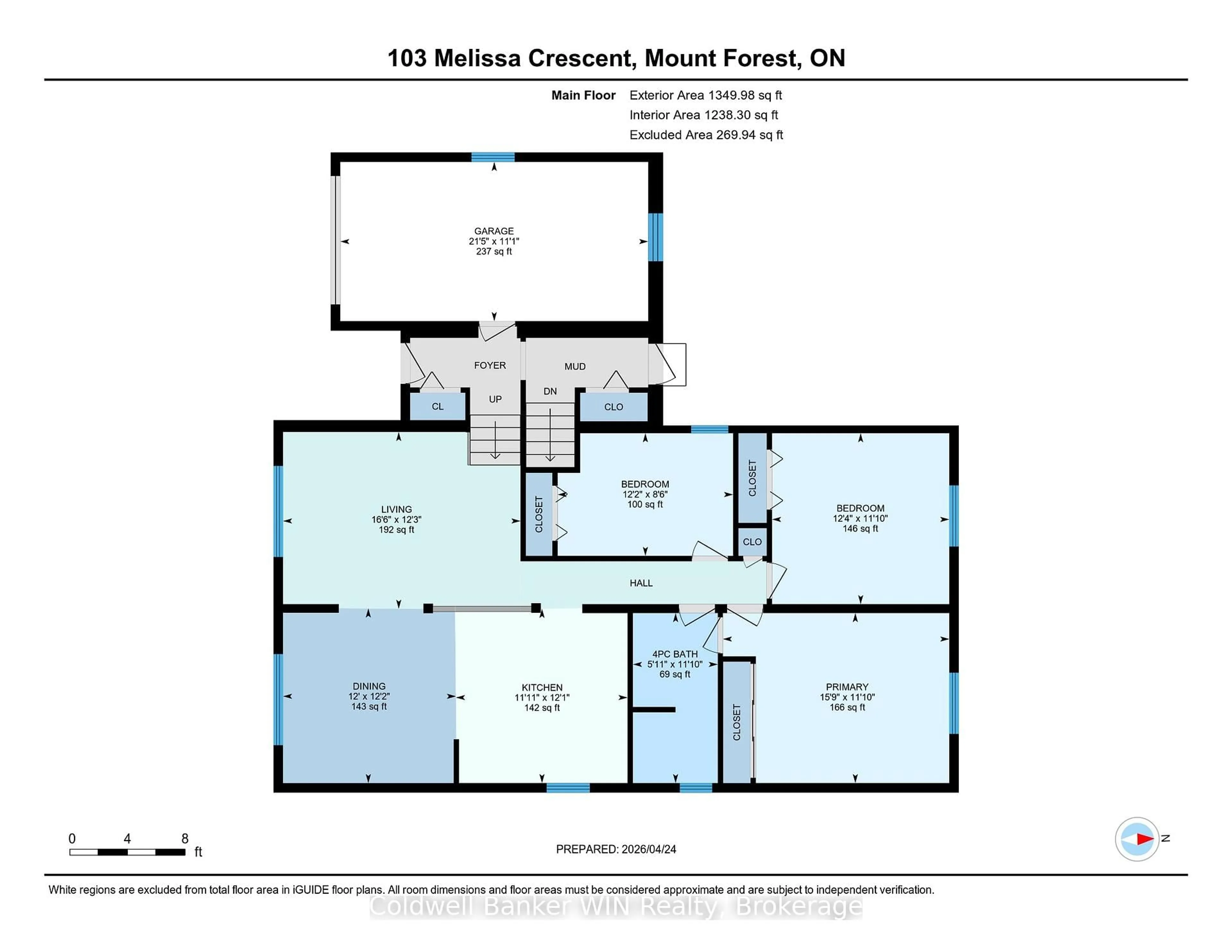 Floor plan for 103 Melissa Cres, Wellington North Ontario N0G 2L3