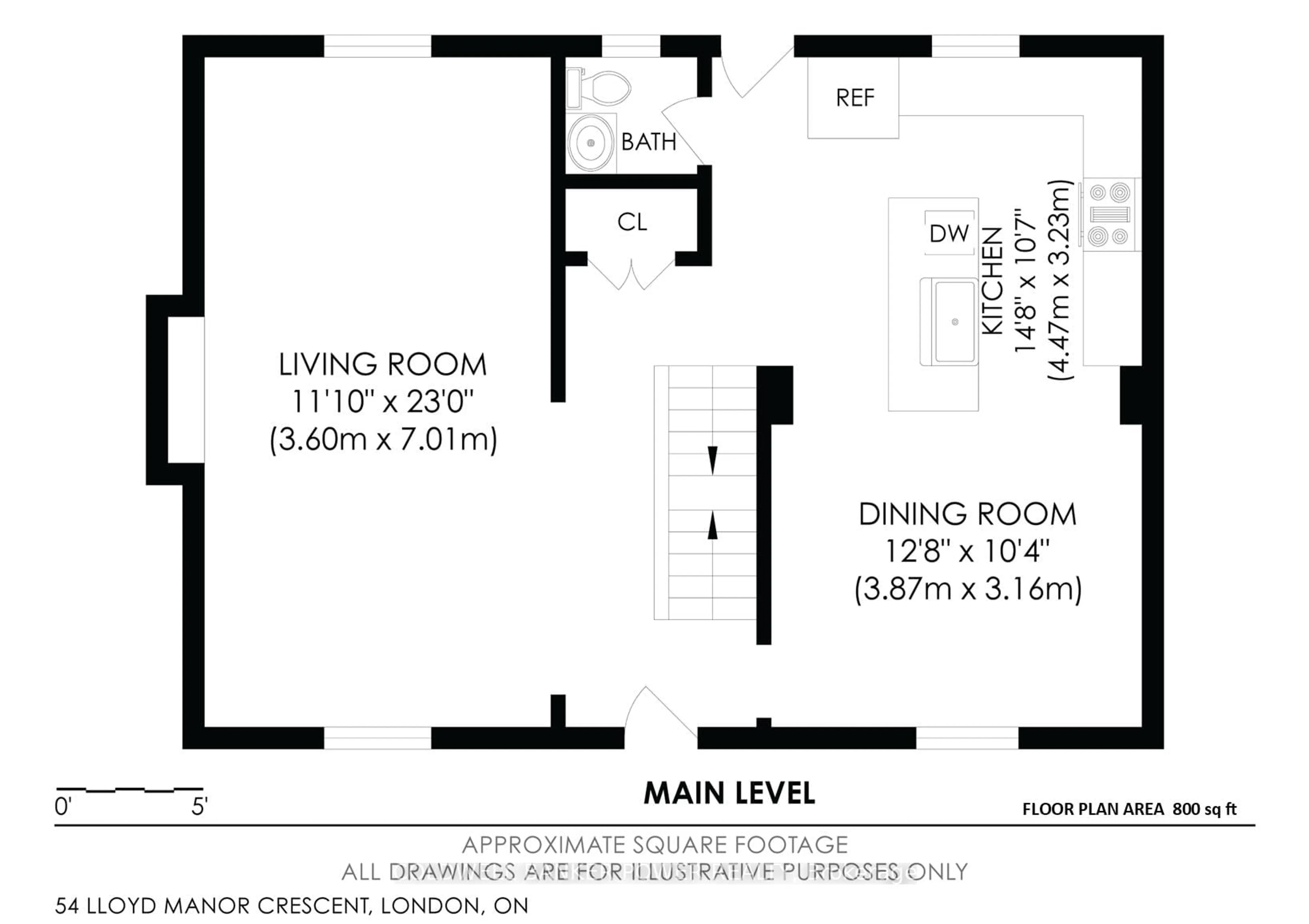 Floor plan for 54 Lloyd Manor Cres, London North Ontario N6H 3Z3