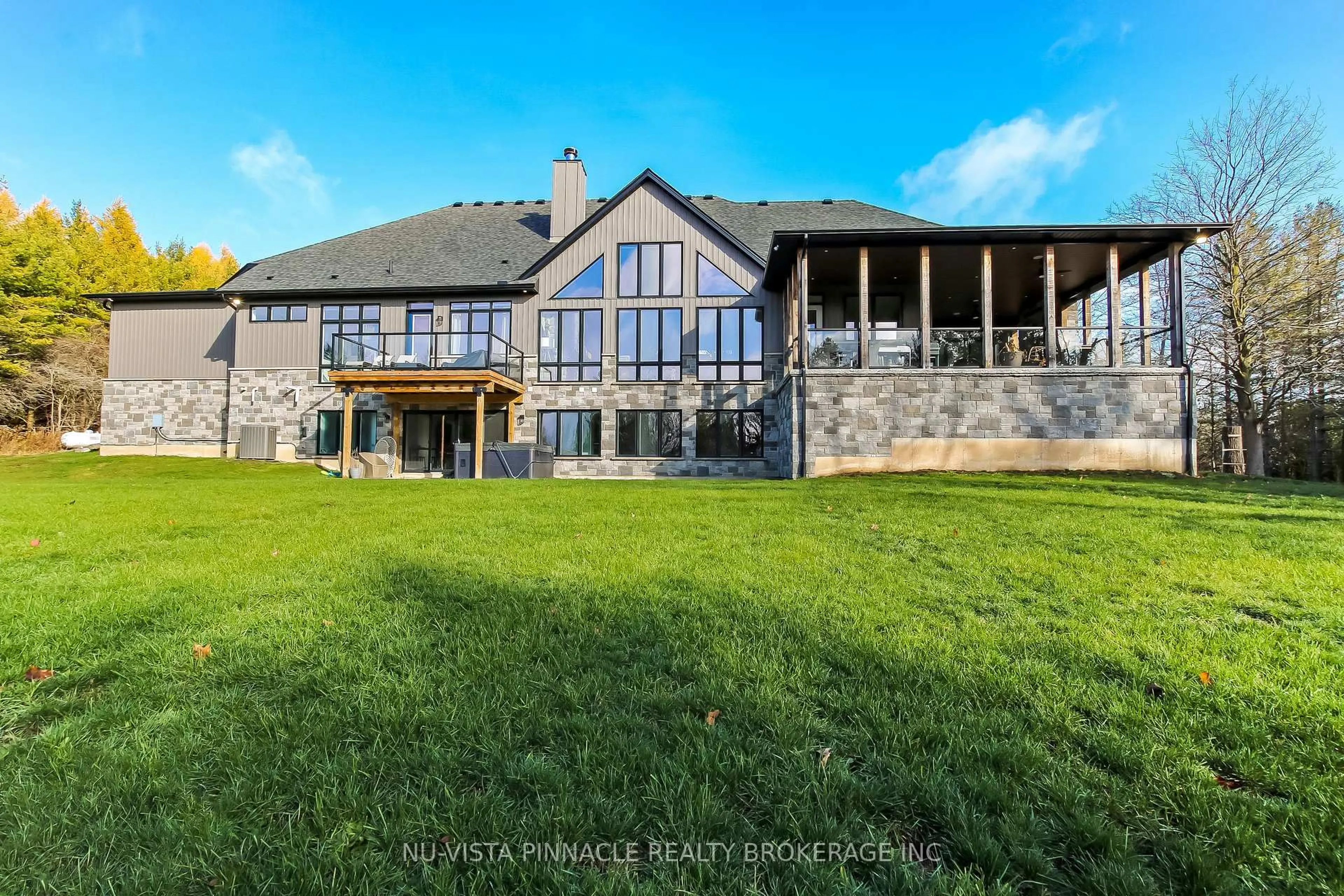 A pic from outside/outdoor area/front of a property/back of a property/a pic from drone, unknown for 5233 Line 2 Line, Perth South Ontario N0M 1V0