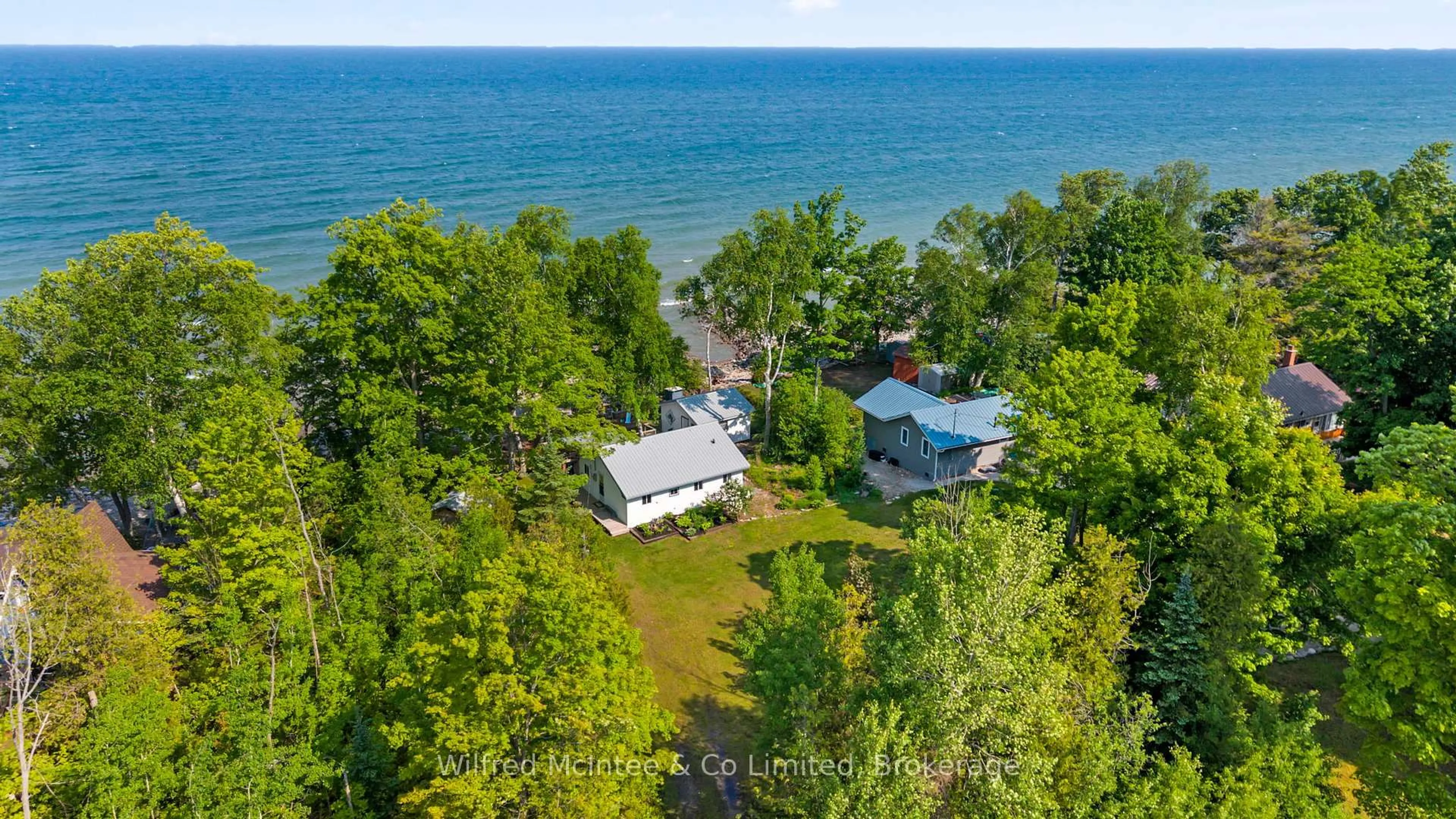 A pic from outside/outdoor area/front of a property/back of a property/a pic from drone, water/lake/river/ocean view for 415 BRUCE ROAD 13, Native Leased Lands Ontario N0H 2L0