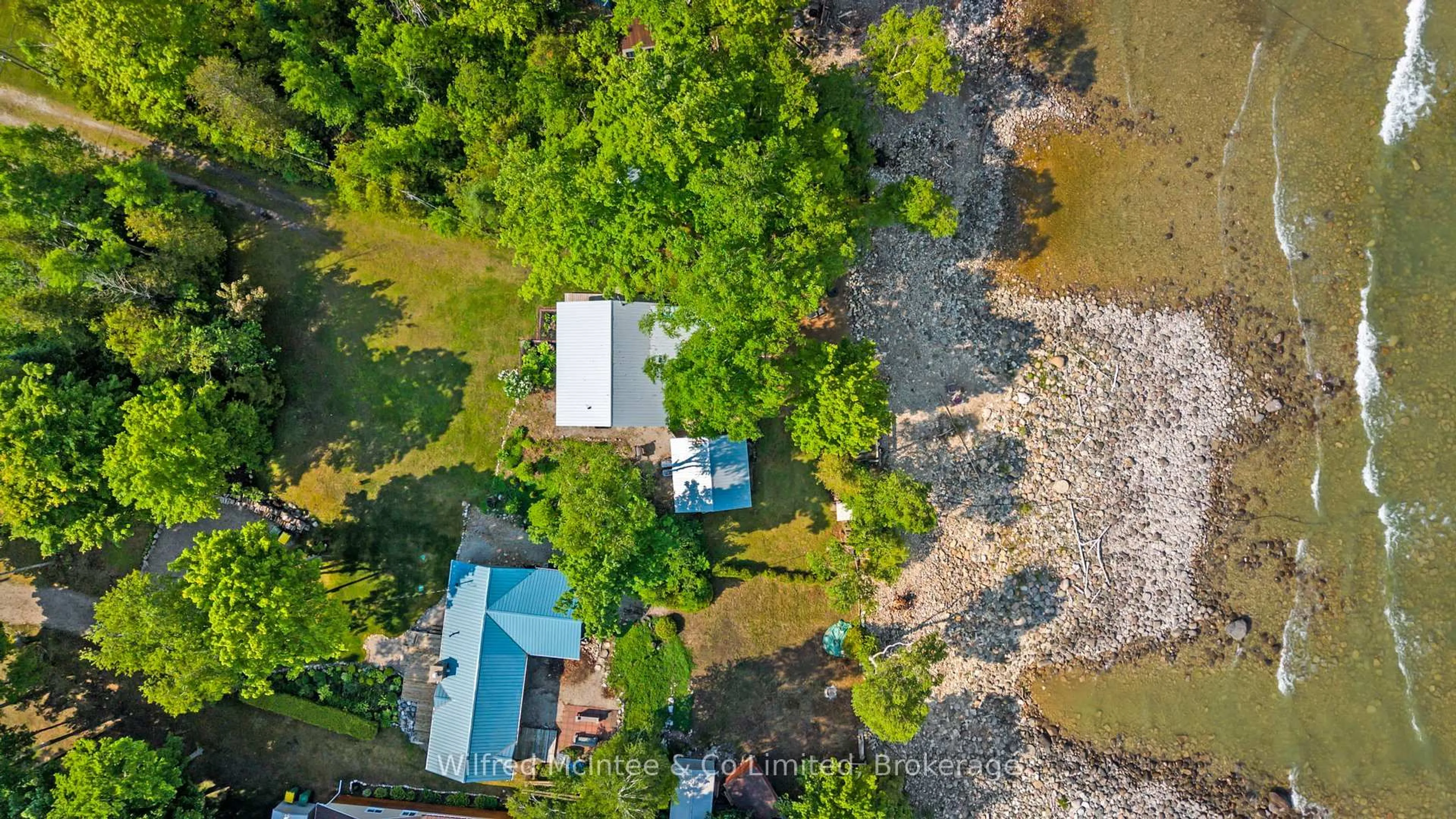 A pic from outside/outdoor area/front of a property/back of a property/a pic from drone, water/lake/river/ocean view for 415 BRUCE ROAD 13, Native Leased Lands Ontario N0H 2L0