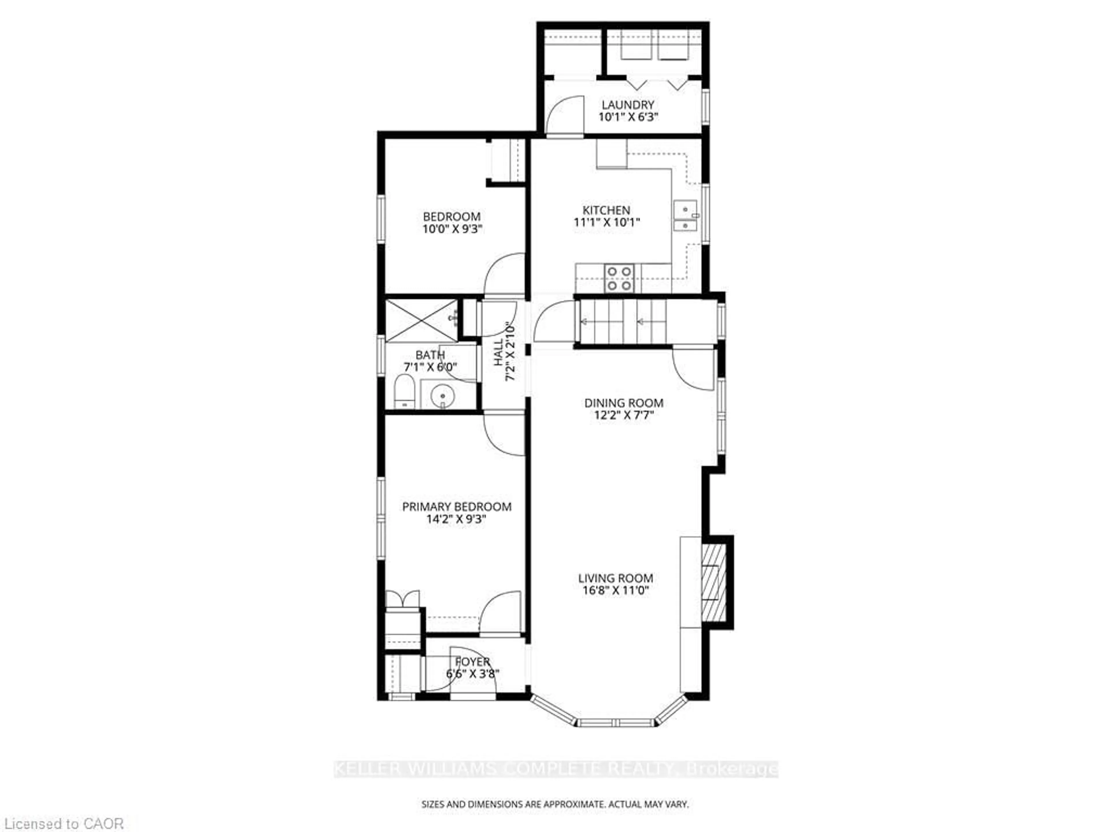 Floor plan for 148 Huxley Ave, Hamilton Ontario L8K 2R1
