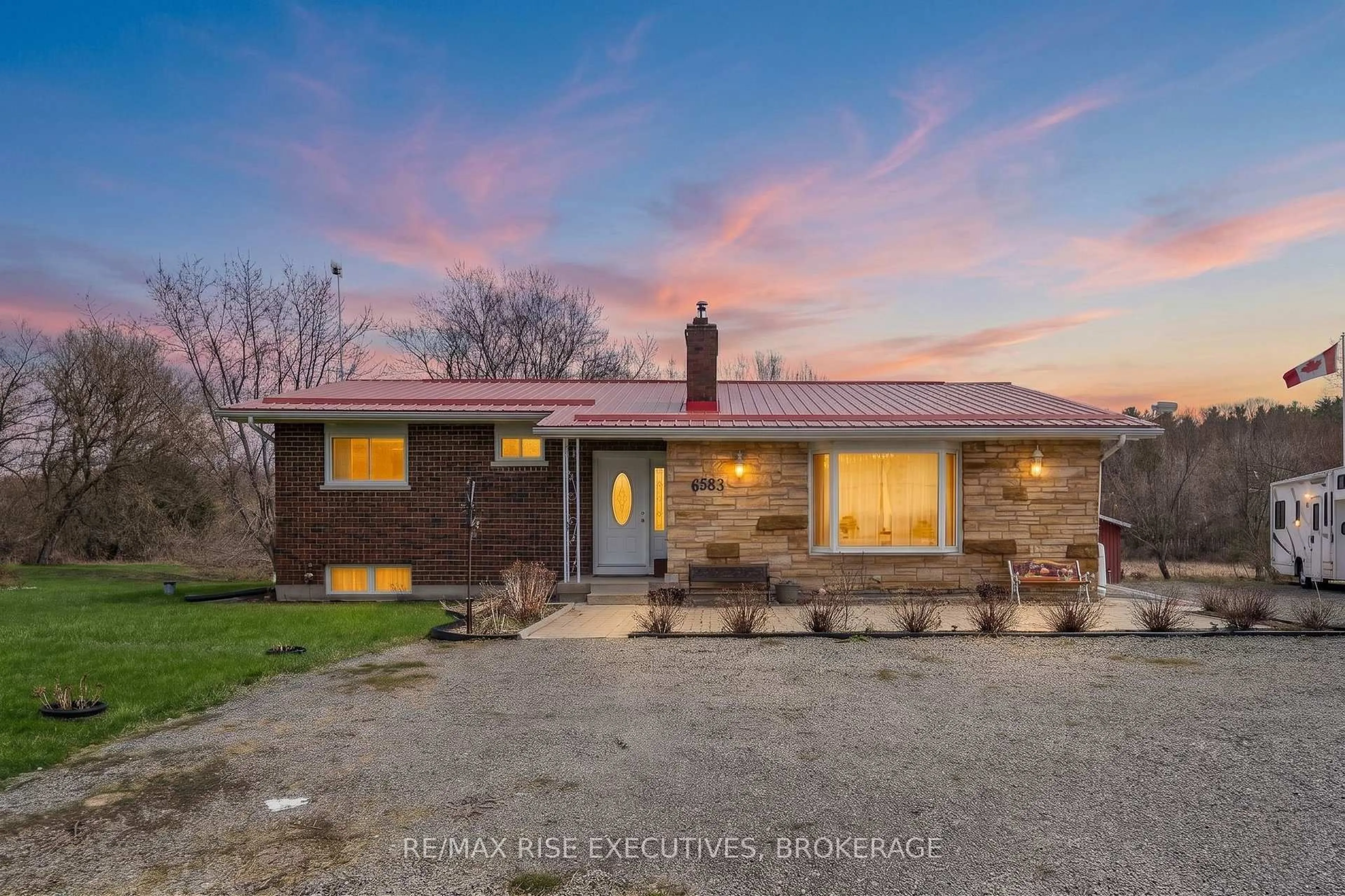 A pic from outside/outdoor area/front of a property/back of a property/a pic from drone, street for 6583 HIGHWAY 15, Seeley's Bay Ontario K0H 2N0