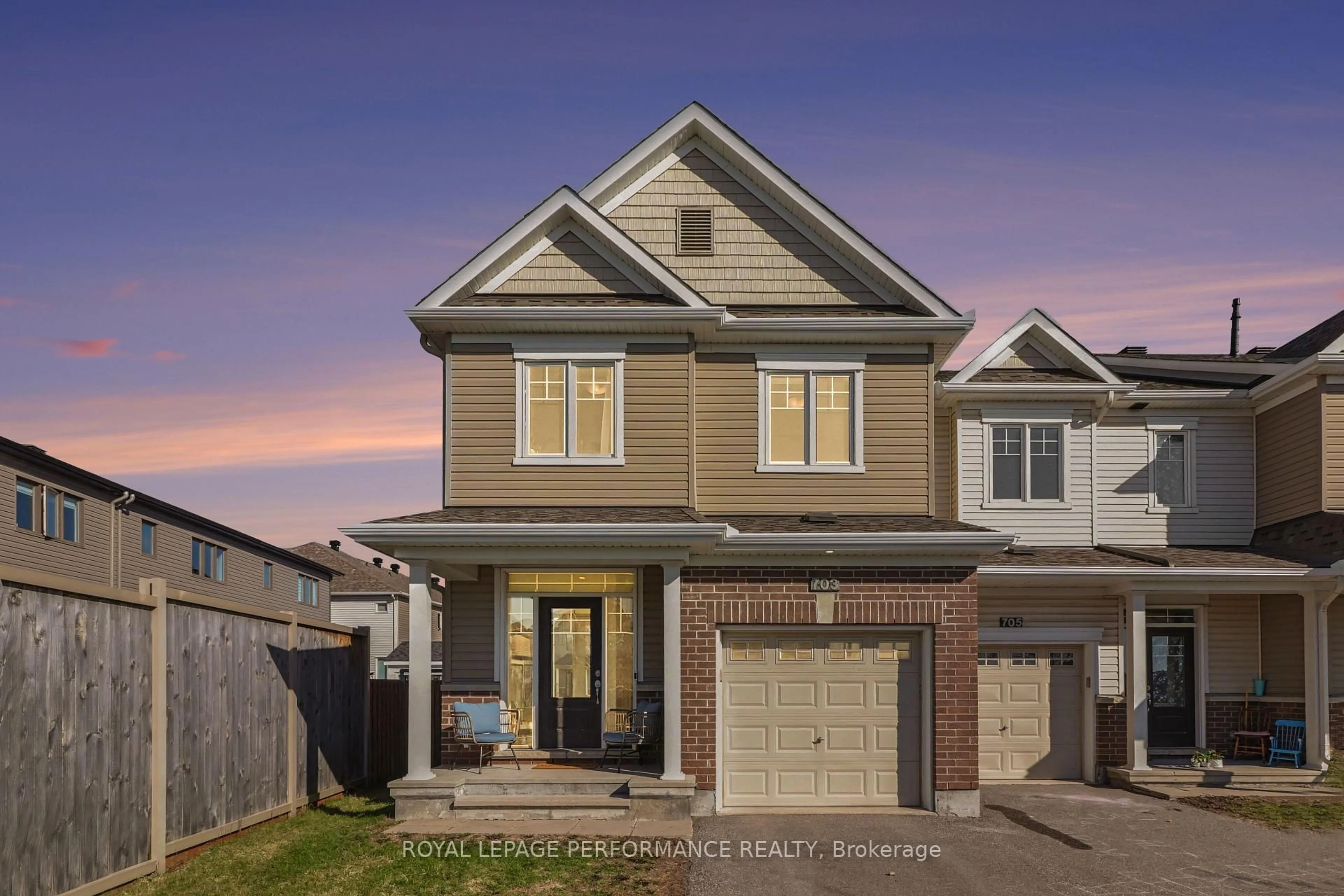 Home with vinyl exterior material, street for 703 Decoeur Dr, Ottawa Ontario K4A 1H2