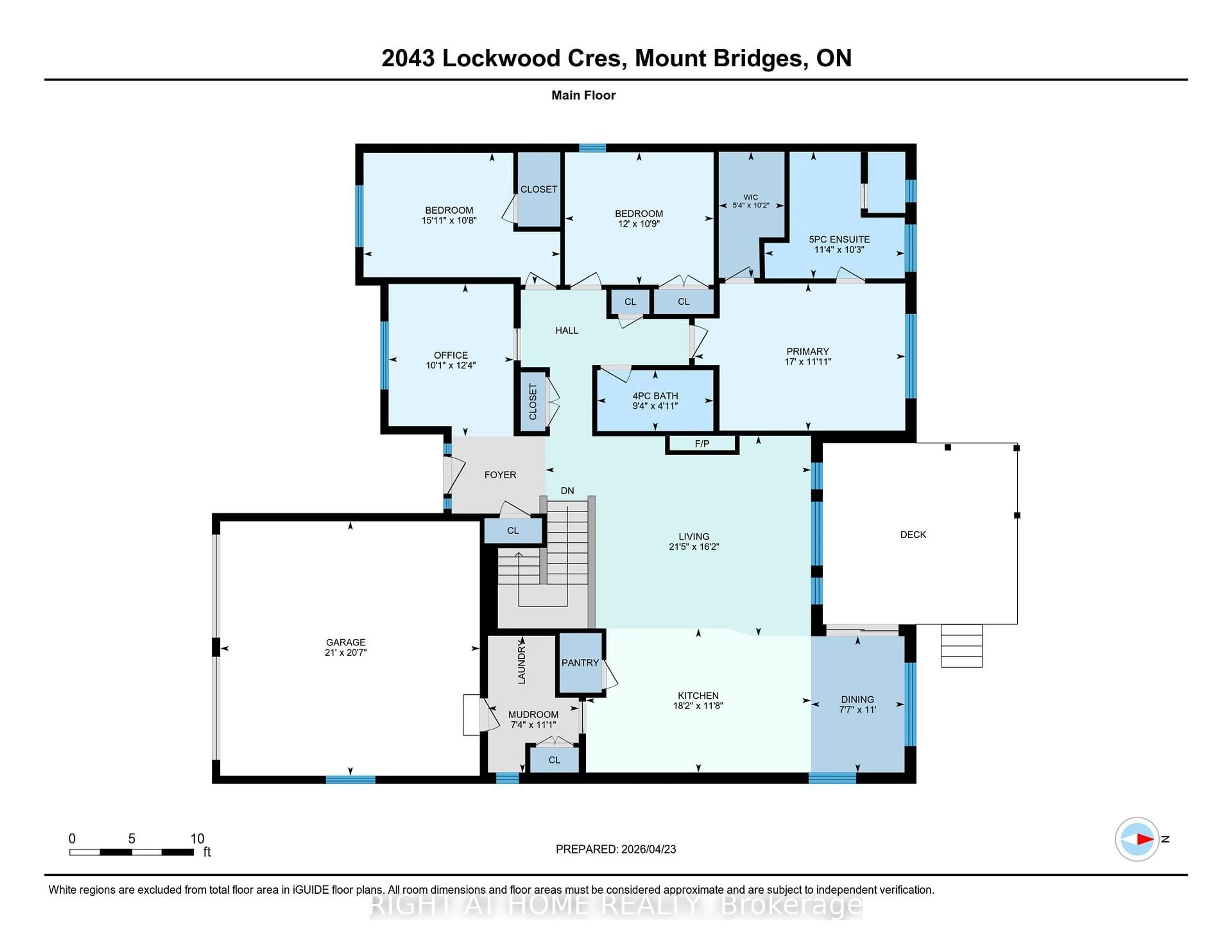 Floor plan for 2043 LOCKWOOD Cres, Strathroy-Caradoc Ontario N0L 1W0