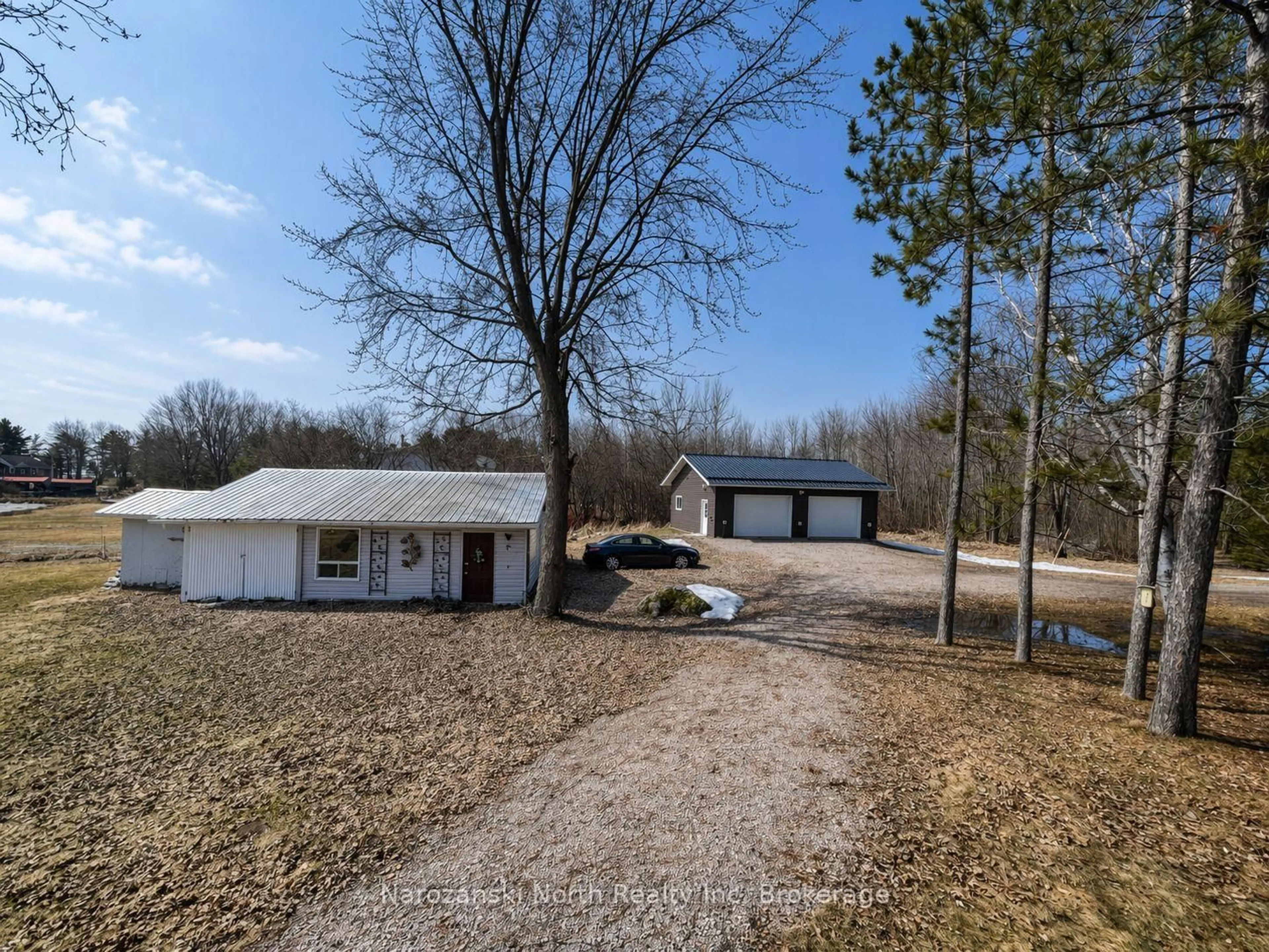 A pic from outside/outdoor area/front of a property/back of a property/a pic from drone, unknown for 65 Pellerin Rd, West Nipissing Ontario P0H 2M0