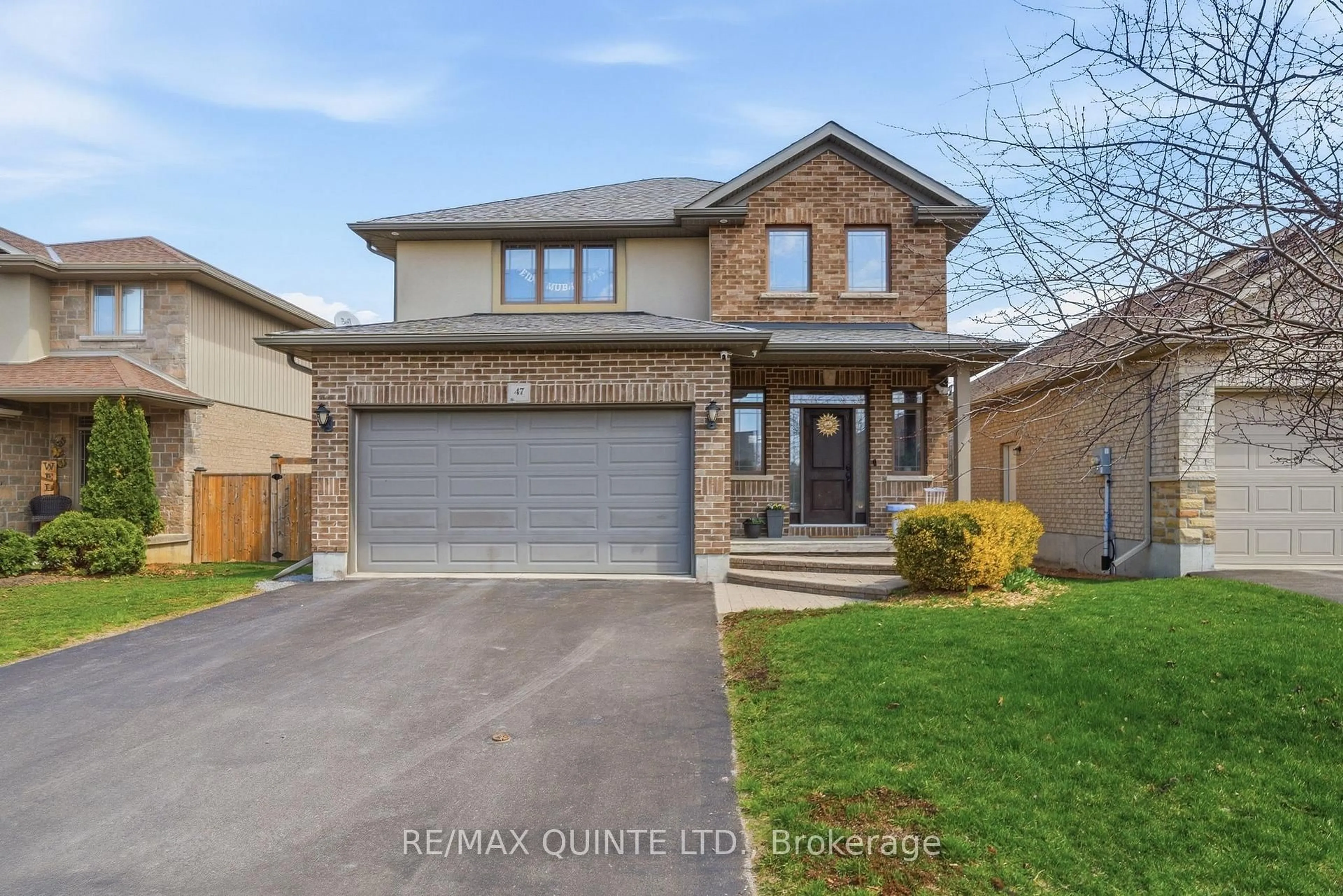Home with brick exterior material, street for 47 Hanover Crt, Belleville Ontario K8N 0B1