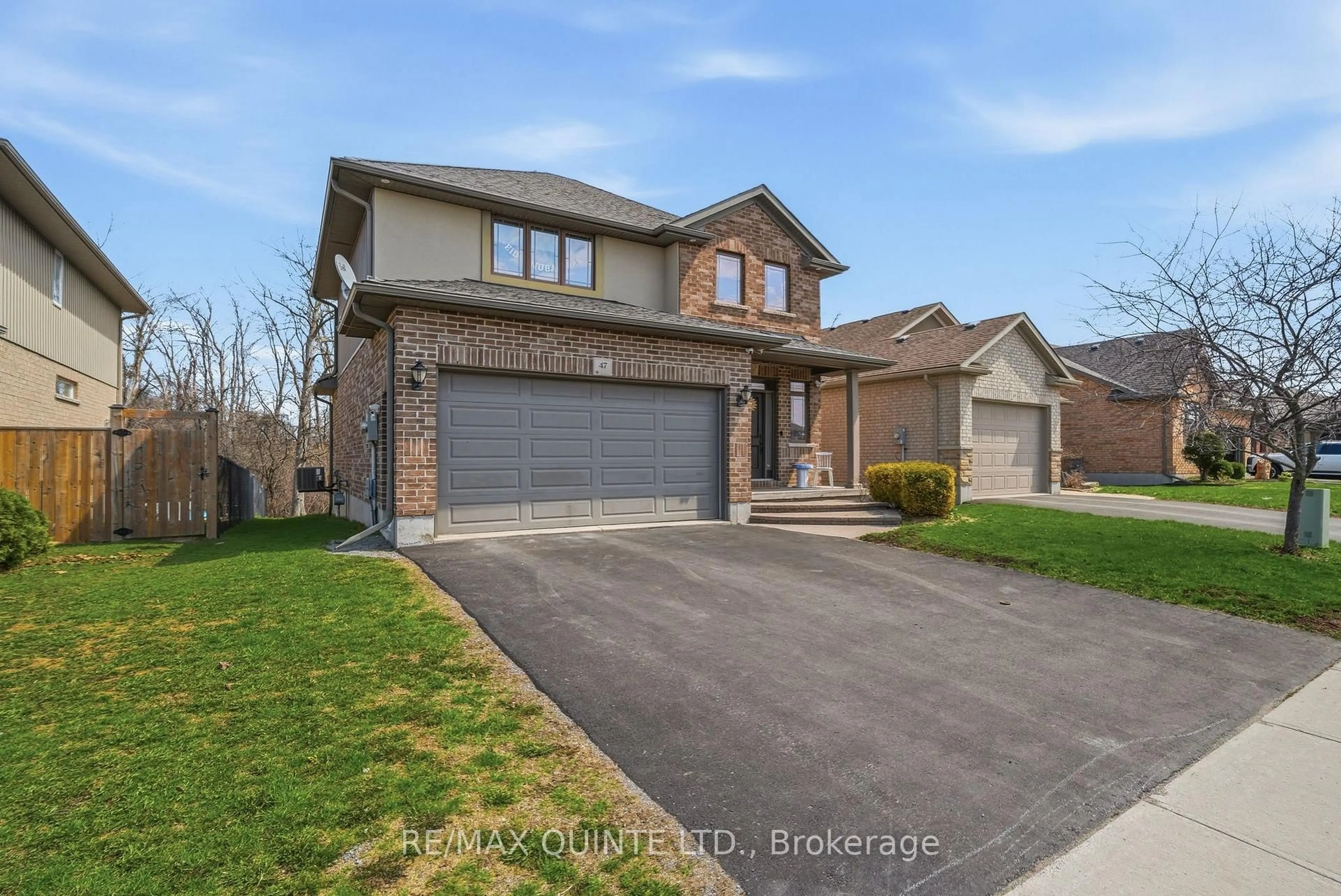 Home with brick exterior material, street for 47 Hanover Crt, Belleville Ontario K8N 0B1