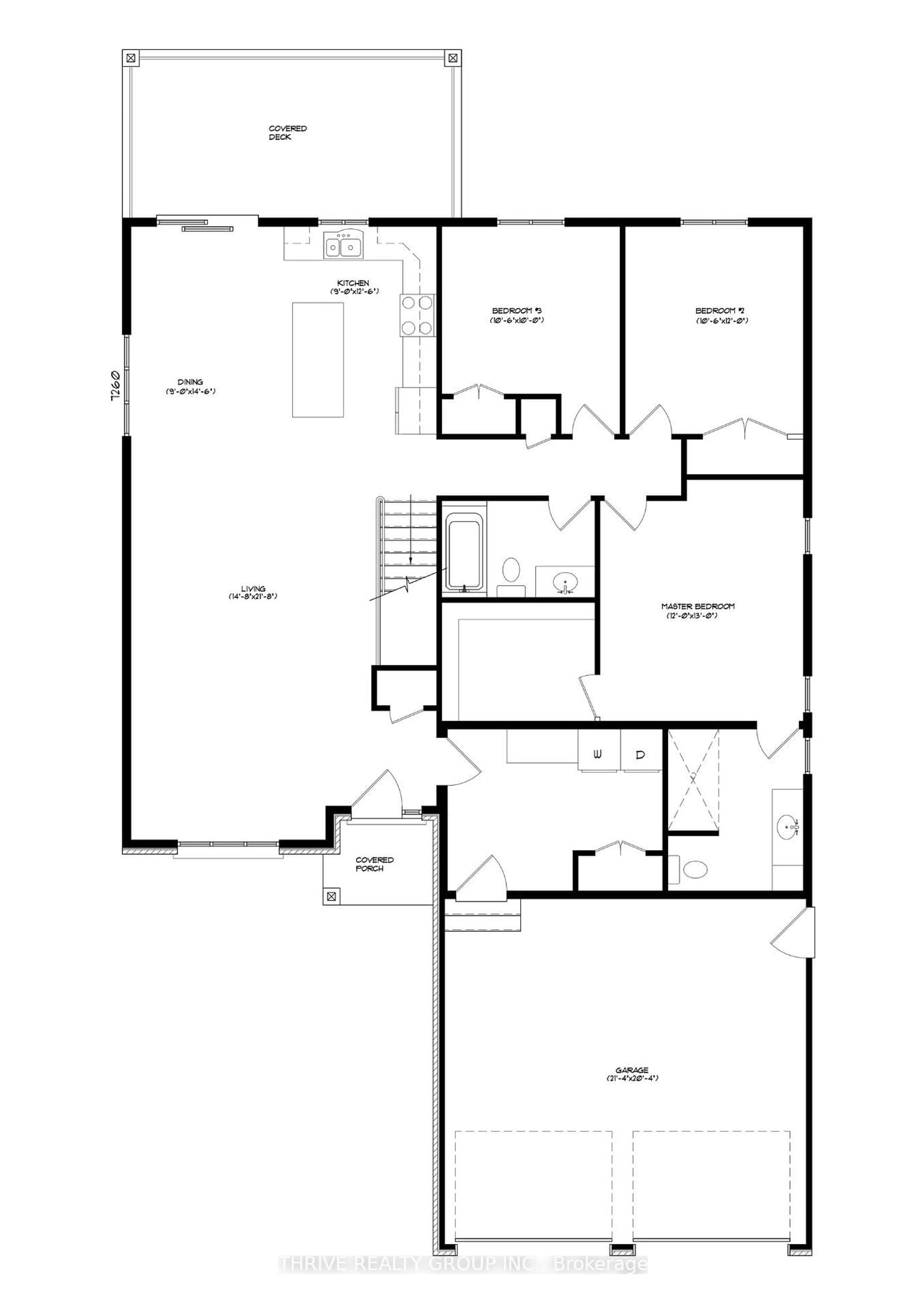 Floor plan for 188 Greene St, South Huron Ontario N0M 1S3