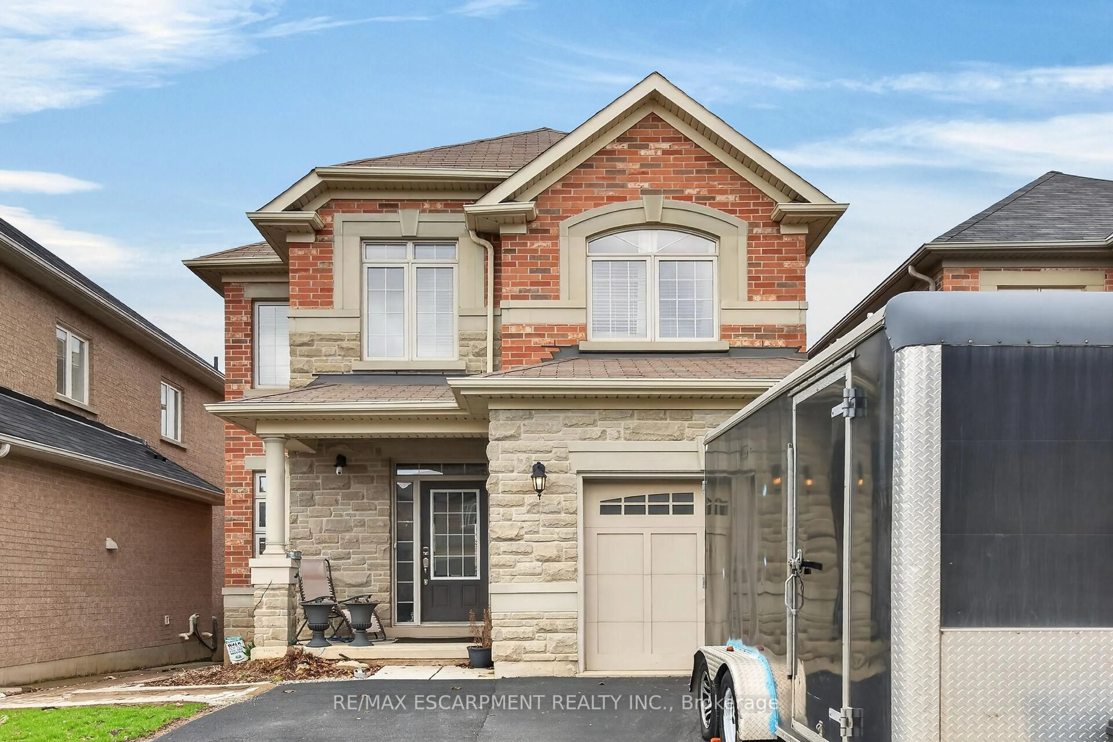 Home with brick exterior material, street for 44 Matteo Tr, Hamilton Ontario L9B 0E6