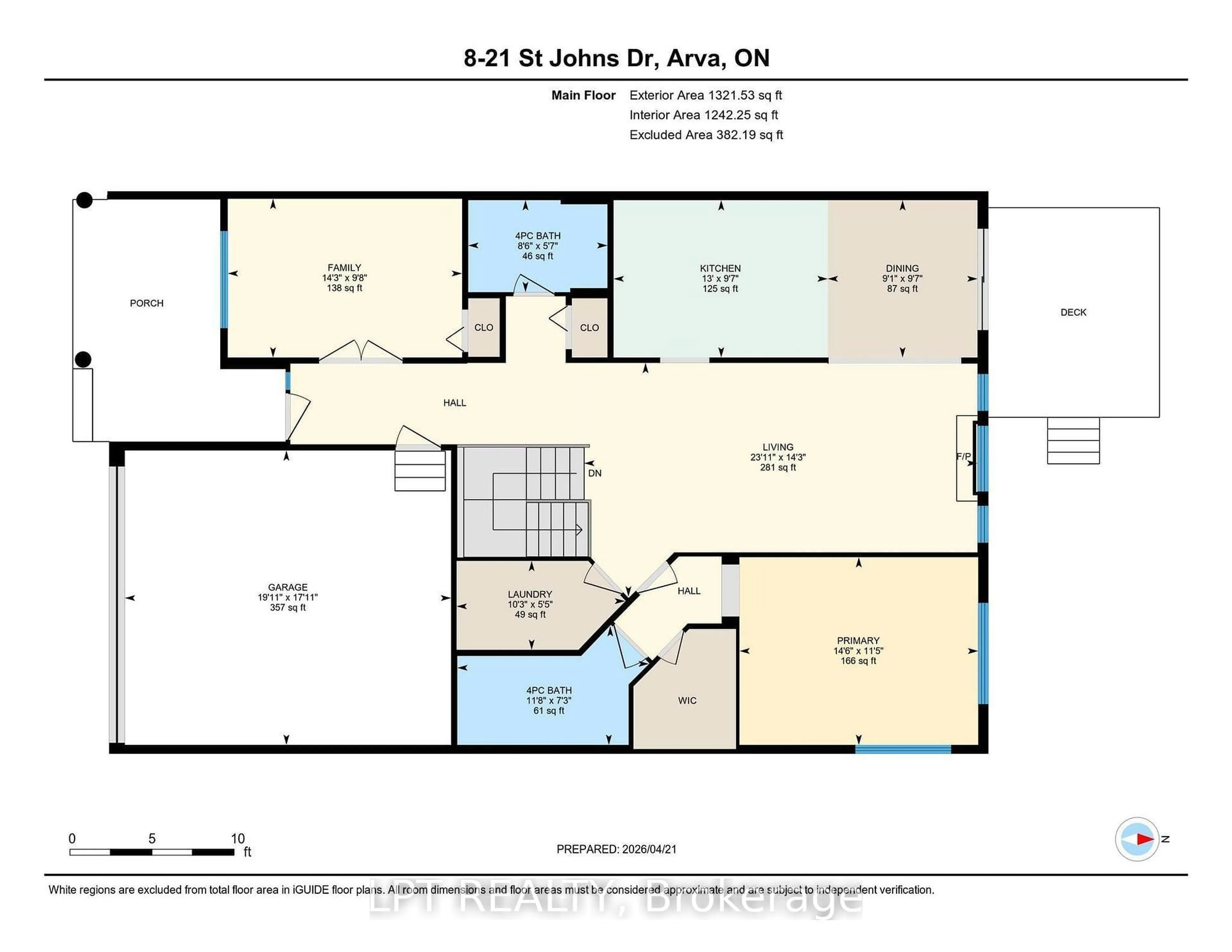 Floor plan for 21 St Johns Dr #8, Middlesex Centre Ontario N0M 1C0