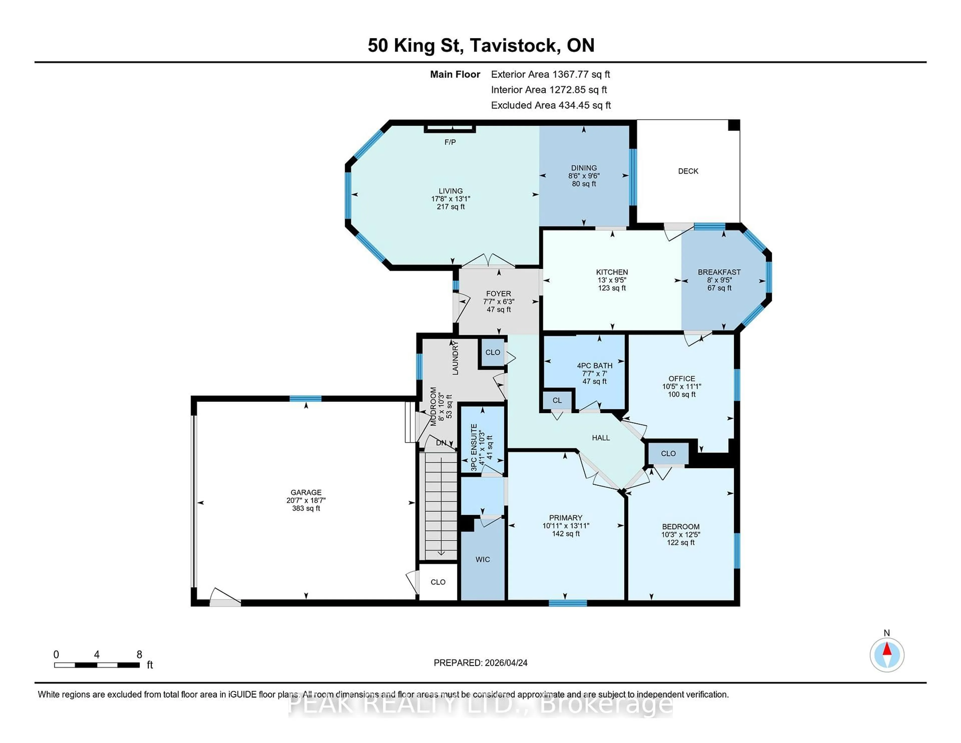 Floor plan for 50 King St, East Zorra-Tavistock Ontario N0B 2R0