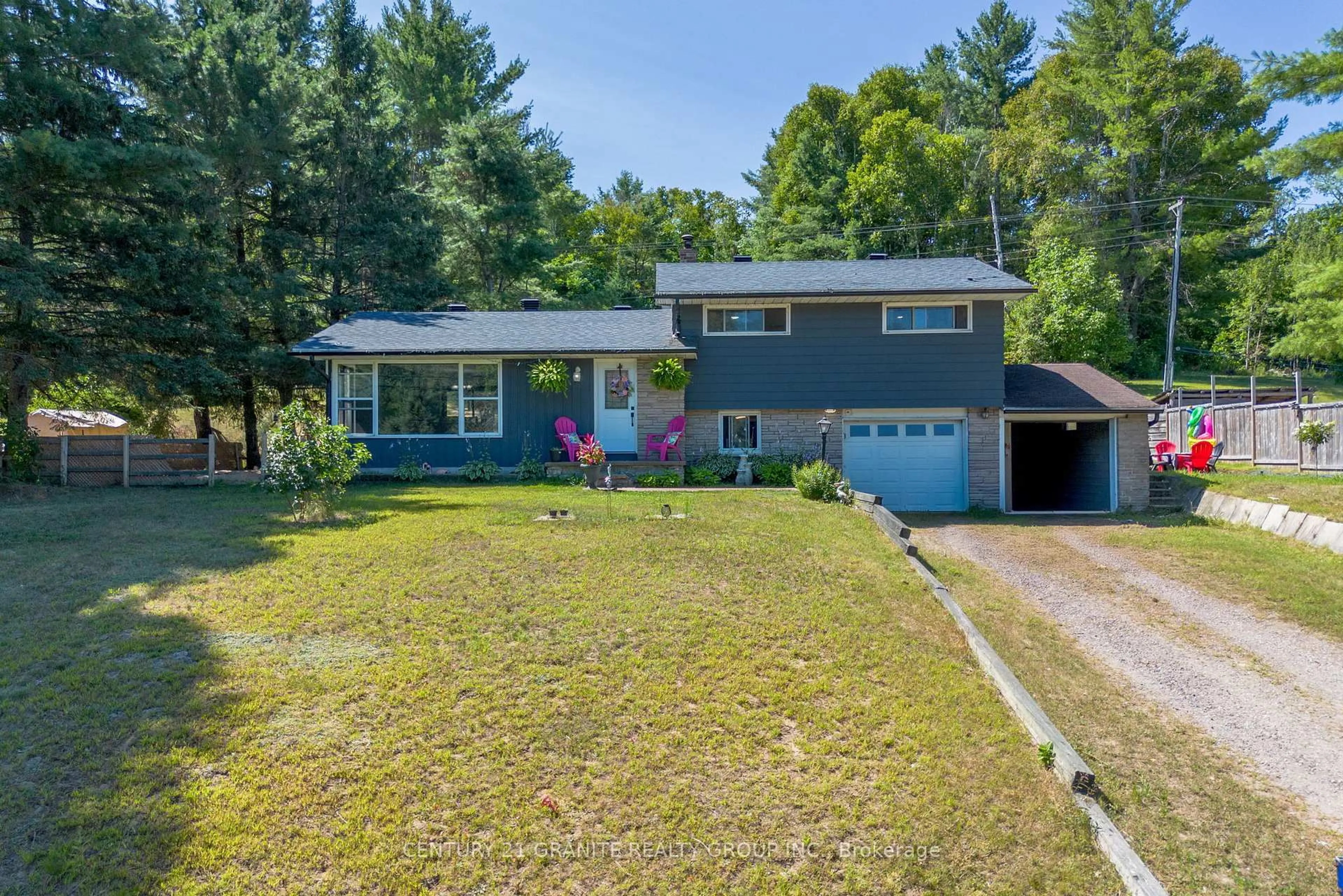 A pic from outside/outdoor area/front of a property/back of a property/a pic from drone, street for 27195 Highway 62 South, Bancroft Ontario K0L 1C0