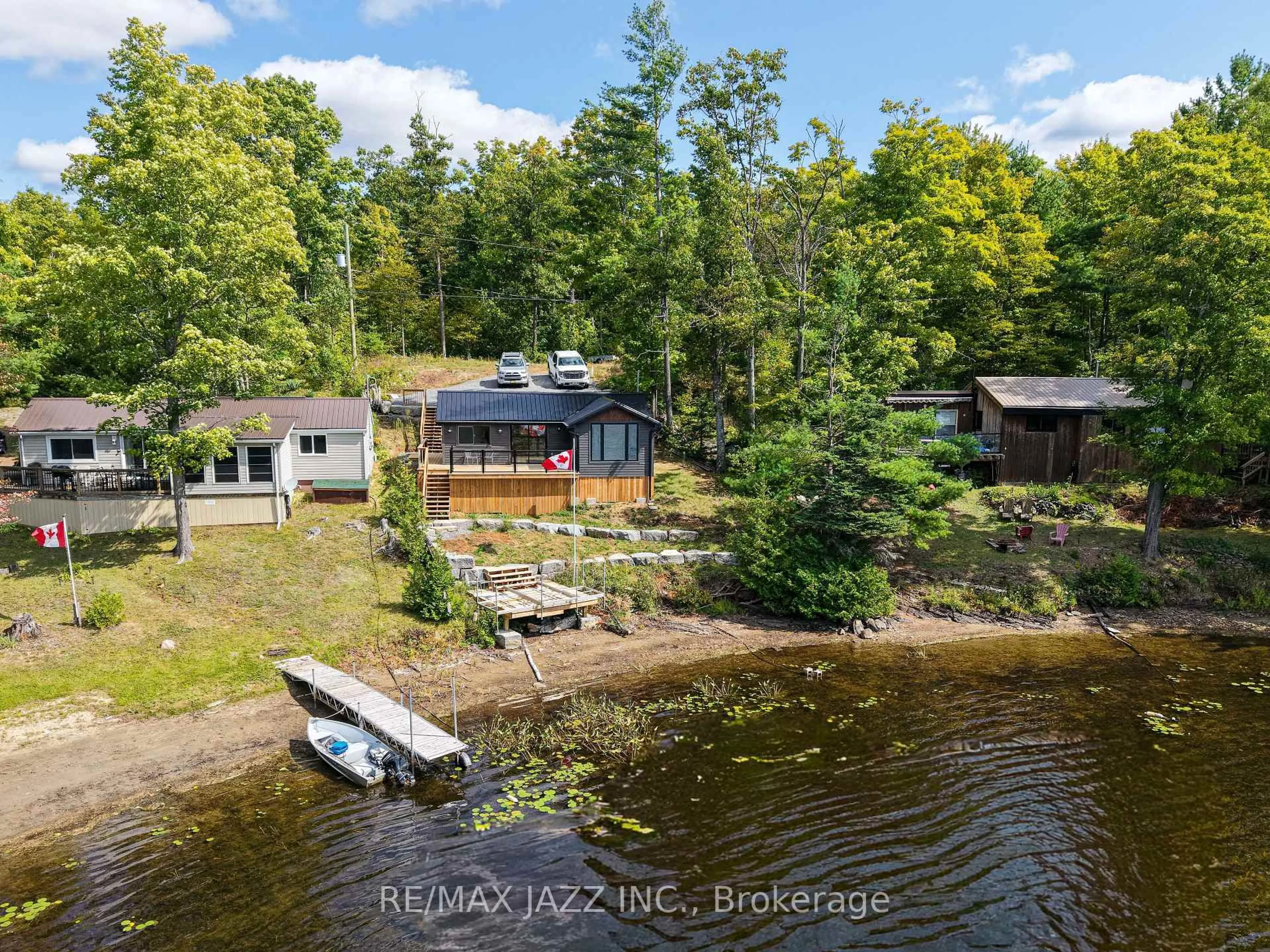 A pic from outside/outdoor area/front of a property/back of a property/a pic from drone, water/lake/river/ocean view for 348 Fire Rte 54, Havelock-Belmont-Methuen Ontario K0L 1Z0