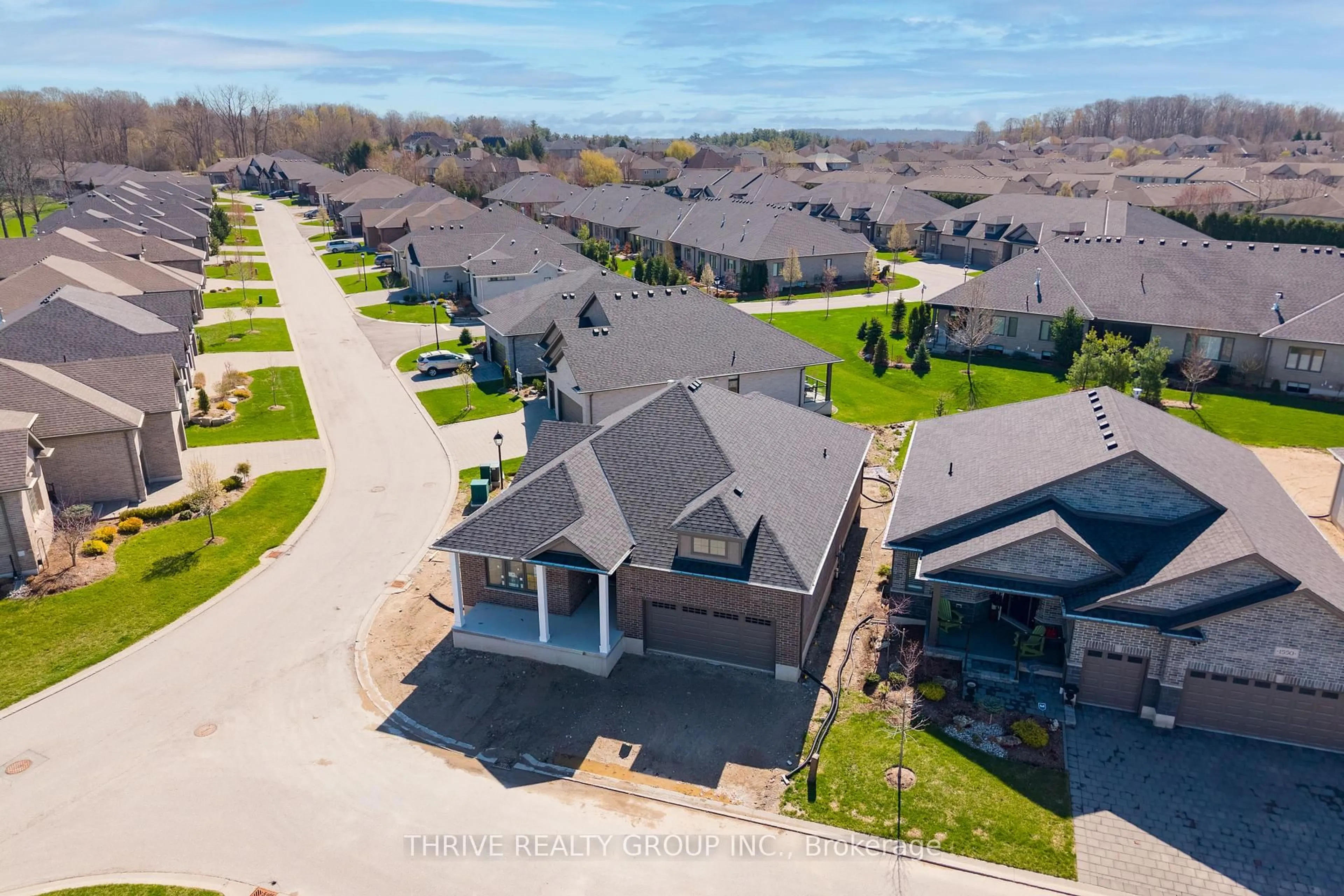 A pic from outside/outdoor area/front of a property/back of a property/a pic from drone, unknown for 1558 Ed Ervasti Lane, London South Ontario N6K 5R7