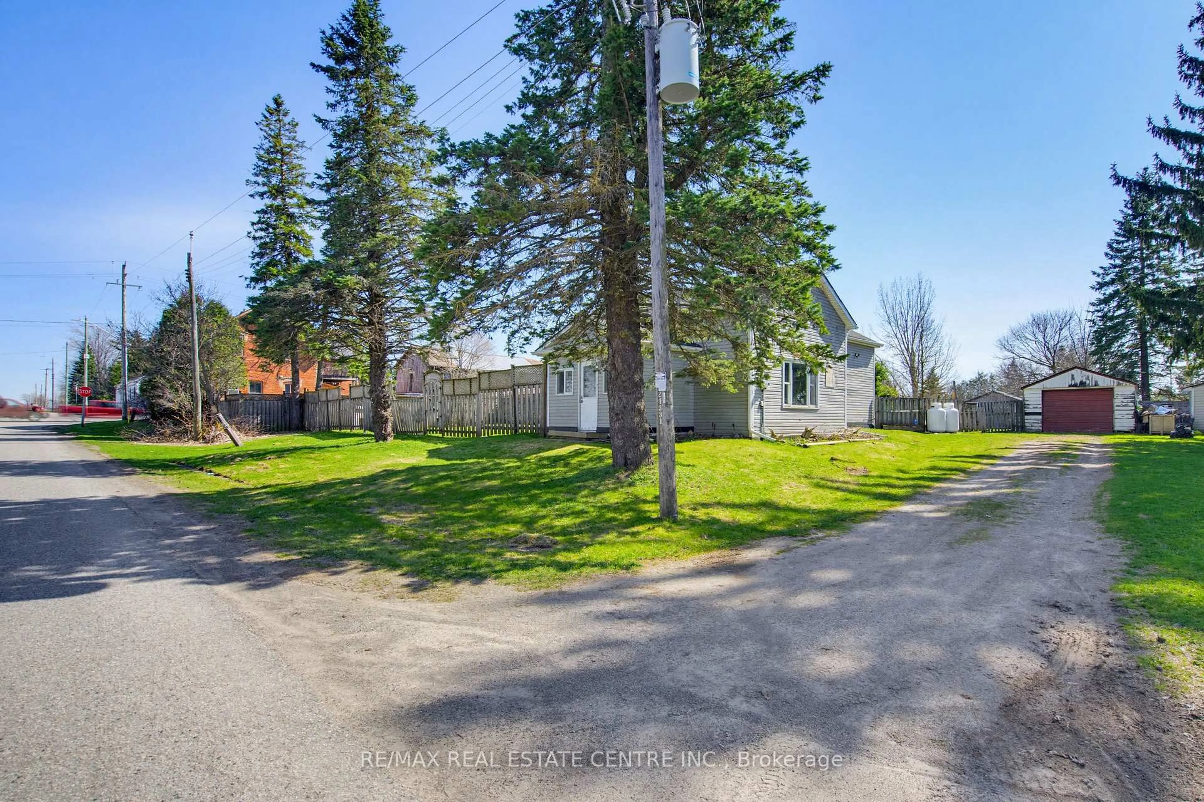A pic from outside/outdoor area/front of a property/back of a property/a pic from drone, street for 191290 13th Line, East Garafraxa Ontario L9W 7B5