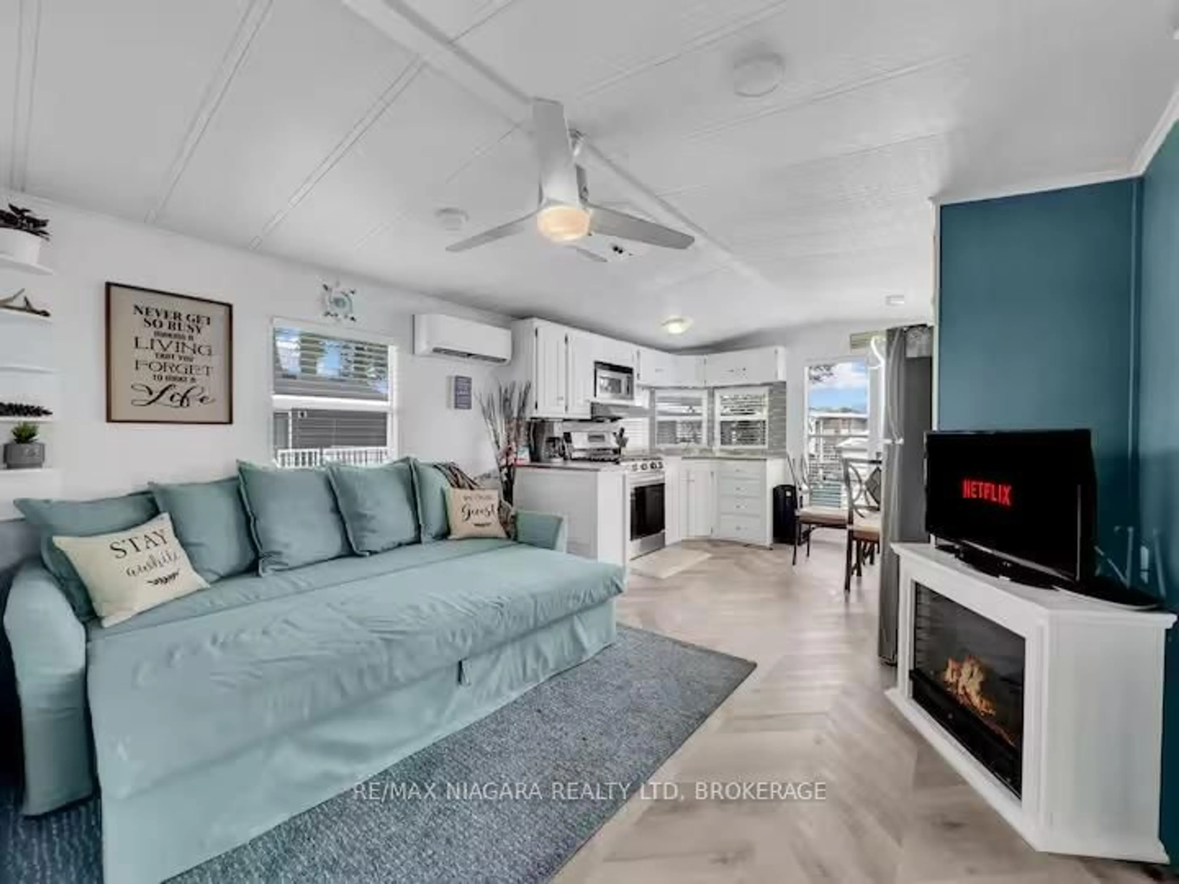 Living room with furniture, unknown for 490 Empire Rd #51, Port Colborne Ontario L0S 1R0