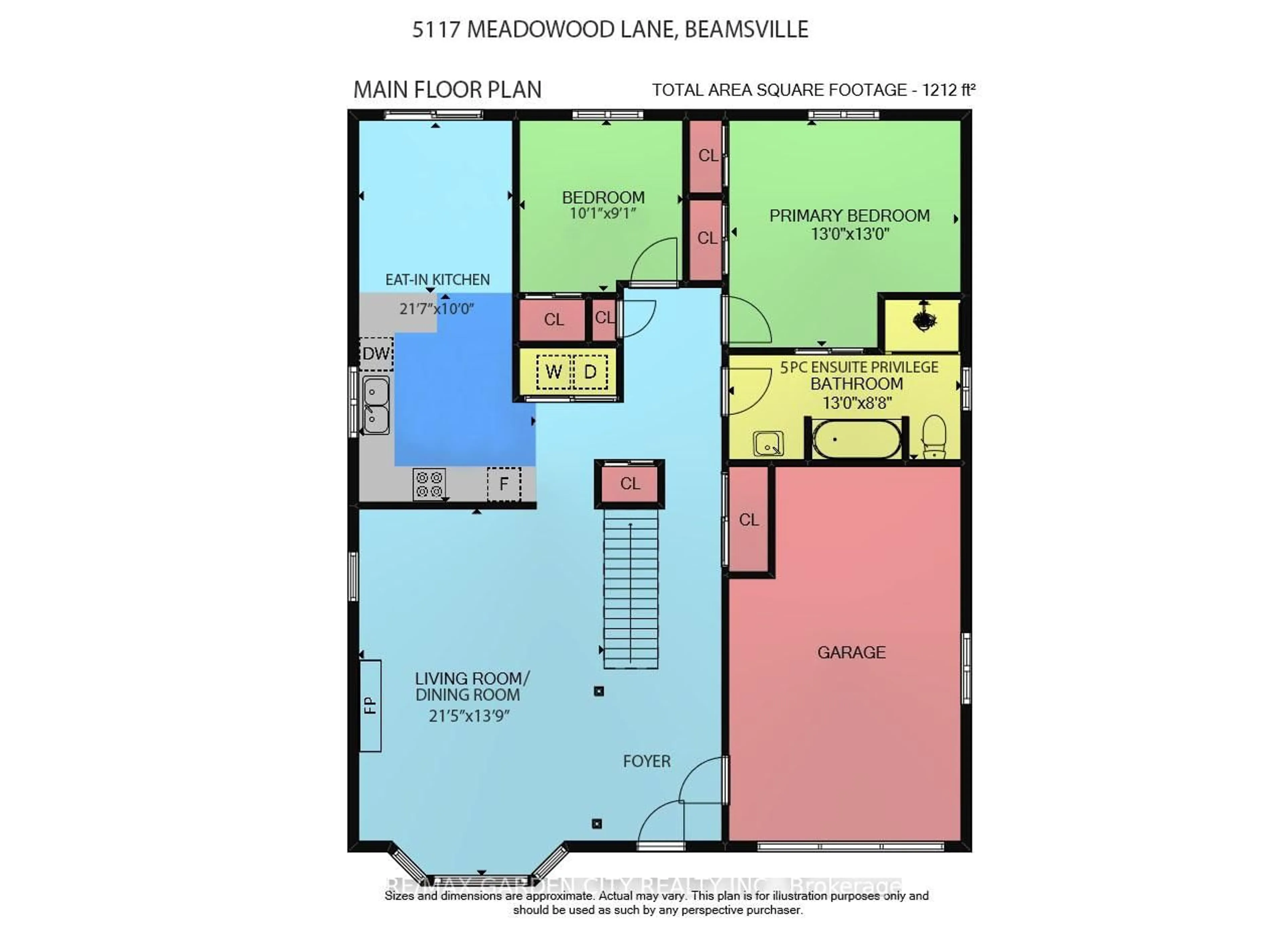 Floor plan for 5117 meadowood Lane, Lincoln Ontario L3J 0J8