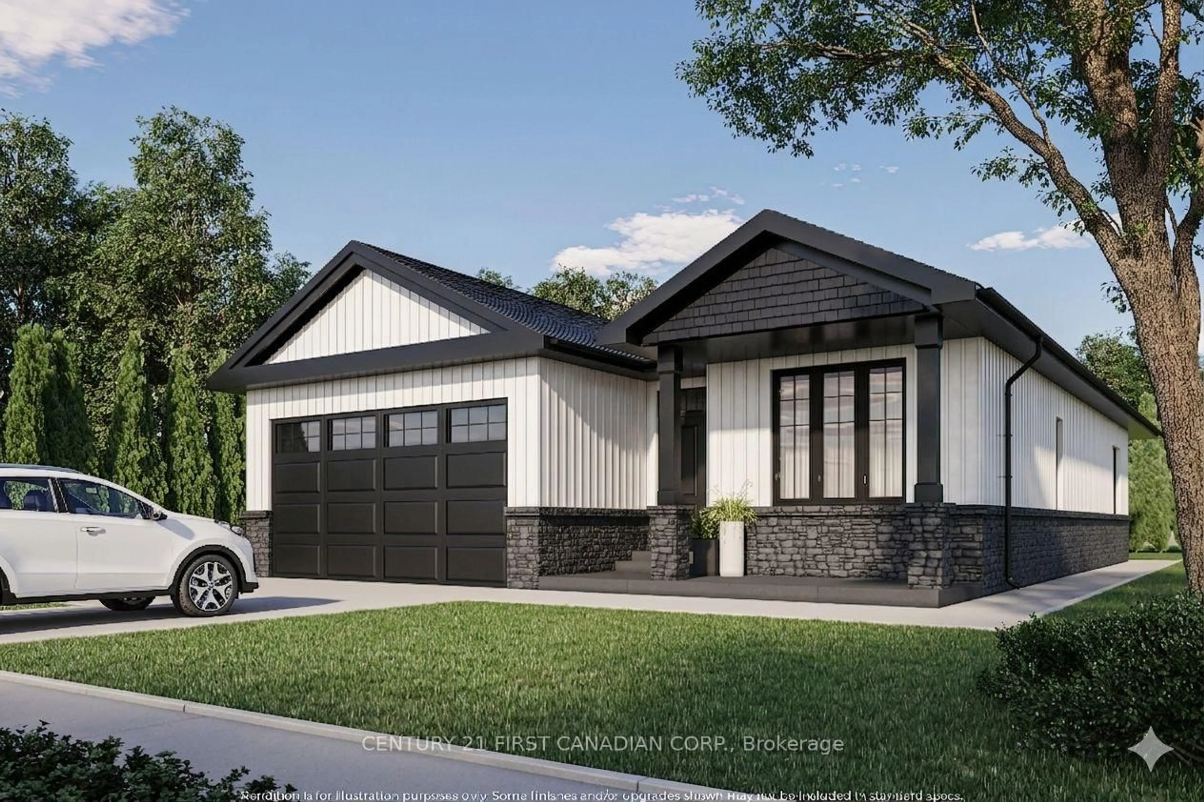 Home with vinyl exterior material, street for 78 Queen St, North Middlesex Ontario N0M 1A0