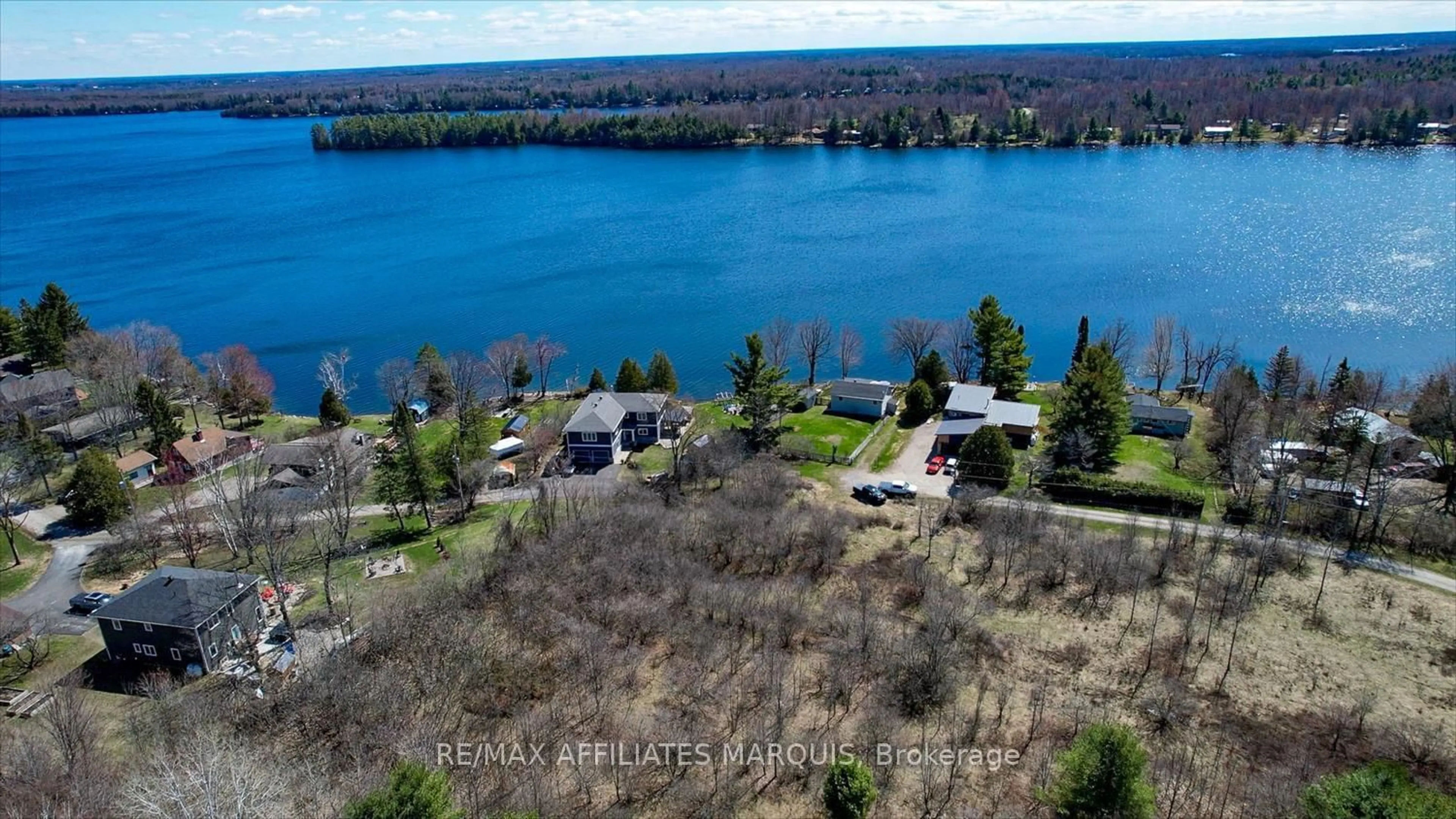 A pic from outside/outdoor area/front of a property/back of a property/a pic from drone, water/lake/river/ocean view for 3 B5A Rd, Rideau Lakes Ontario K0G 1L0