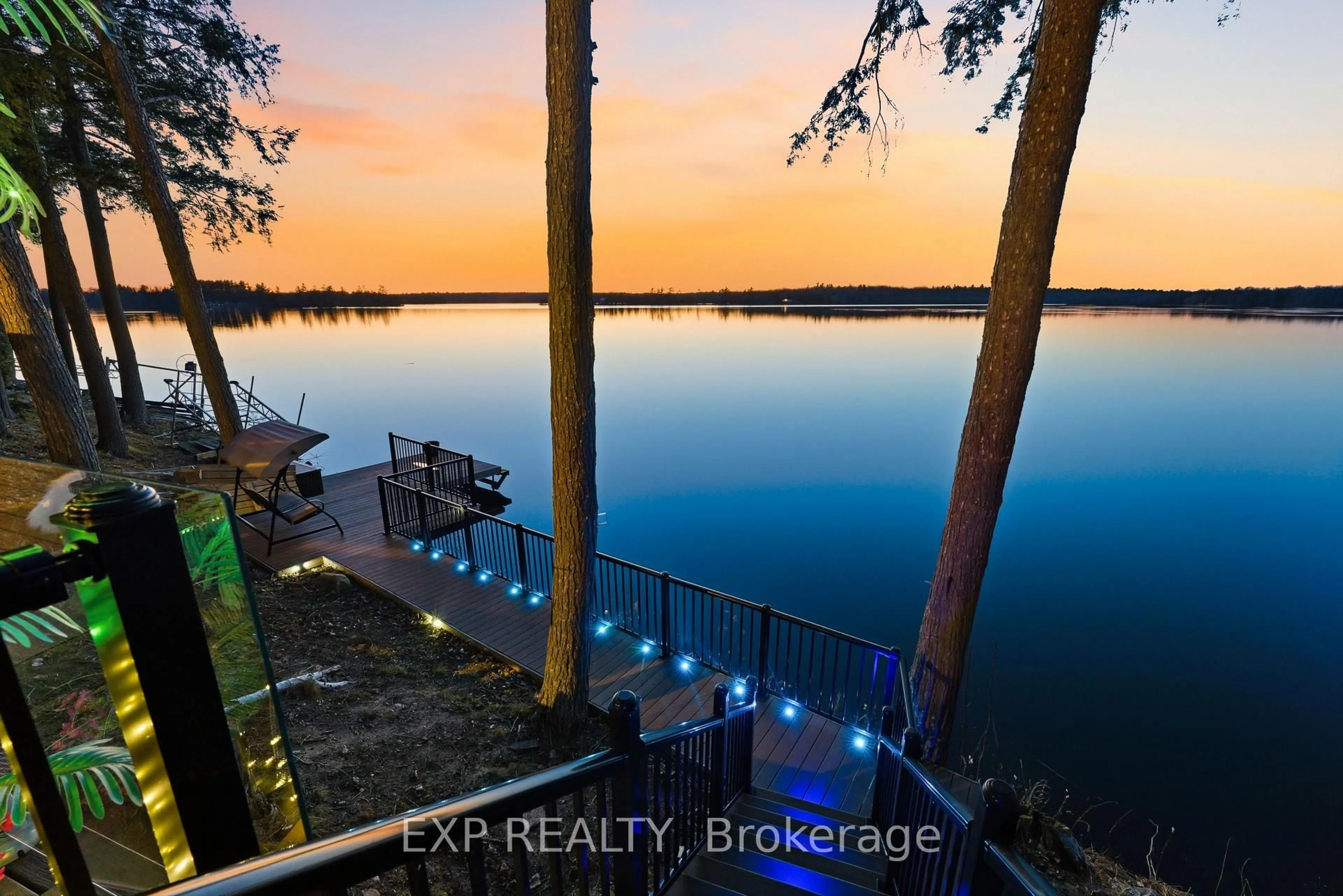 A pic from outside/outdoor area/front of a property/back of a property/a pic from drone, water/lake/river/ocean view for 592 Cedarstone Rd, Tamworth Ontario K0K 3G0