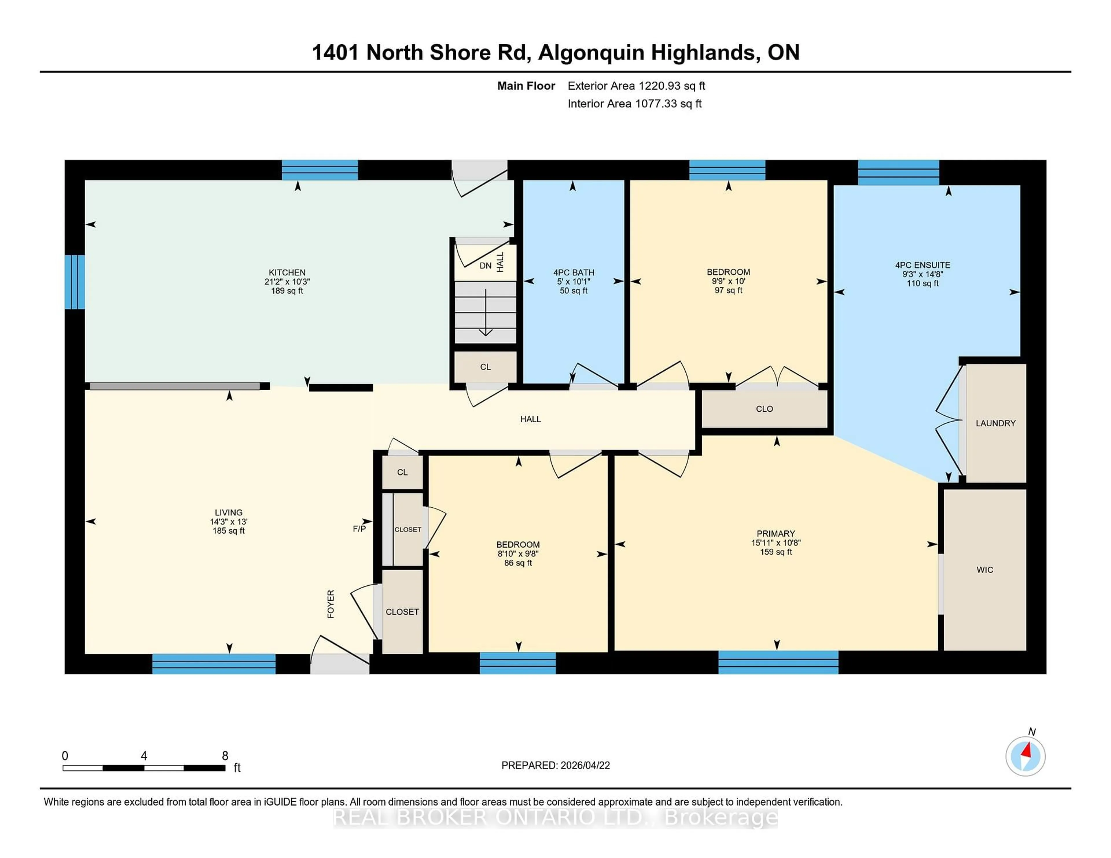 Floor plan for 1401 North Shore Rd, Algonquin Highlands Ontario K0M 1S0
