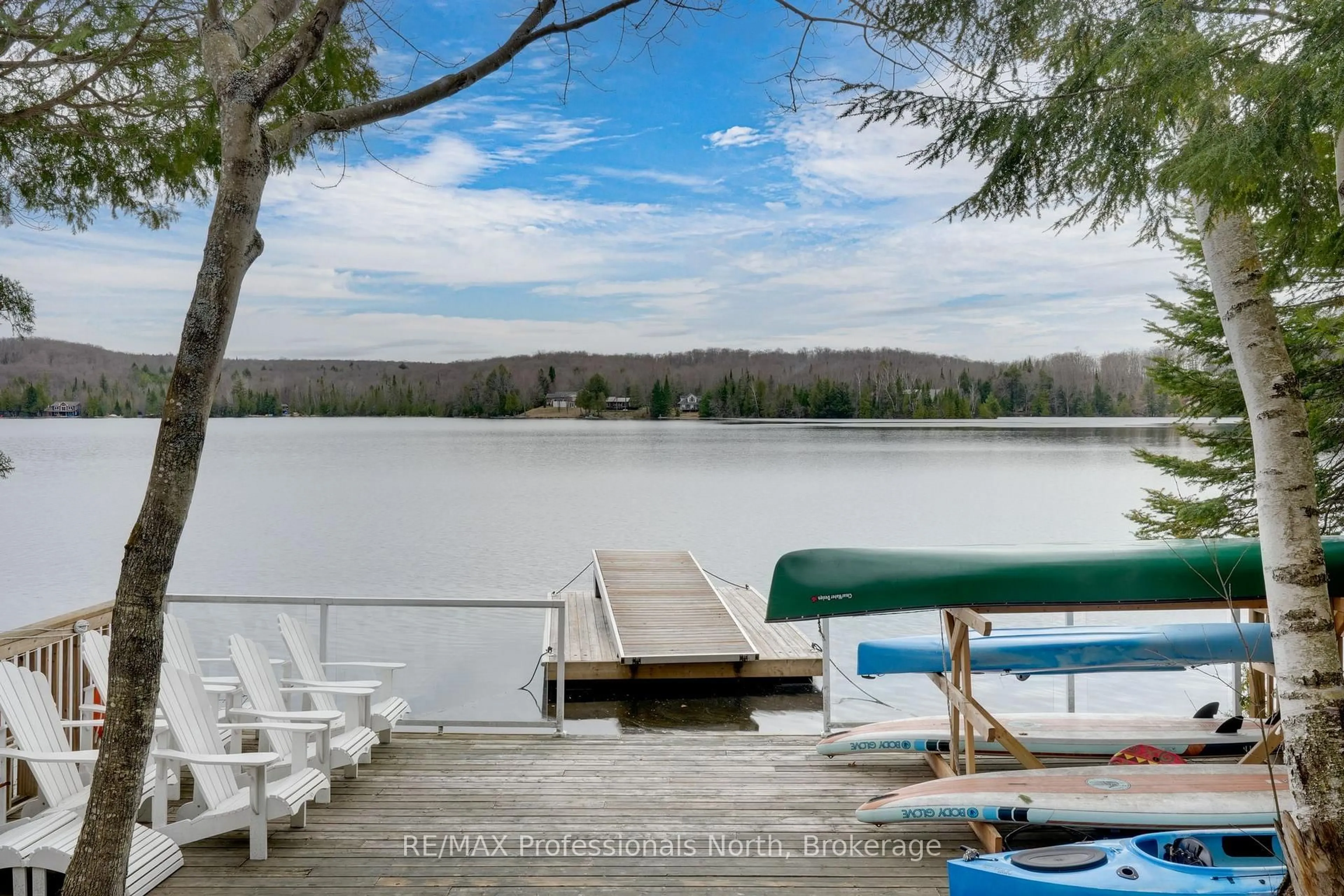 Patio, water/lake/river/ocean view for 539 North Bay Lake Rd, Perry Ontario P0A 1J0