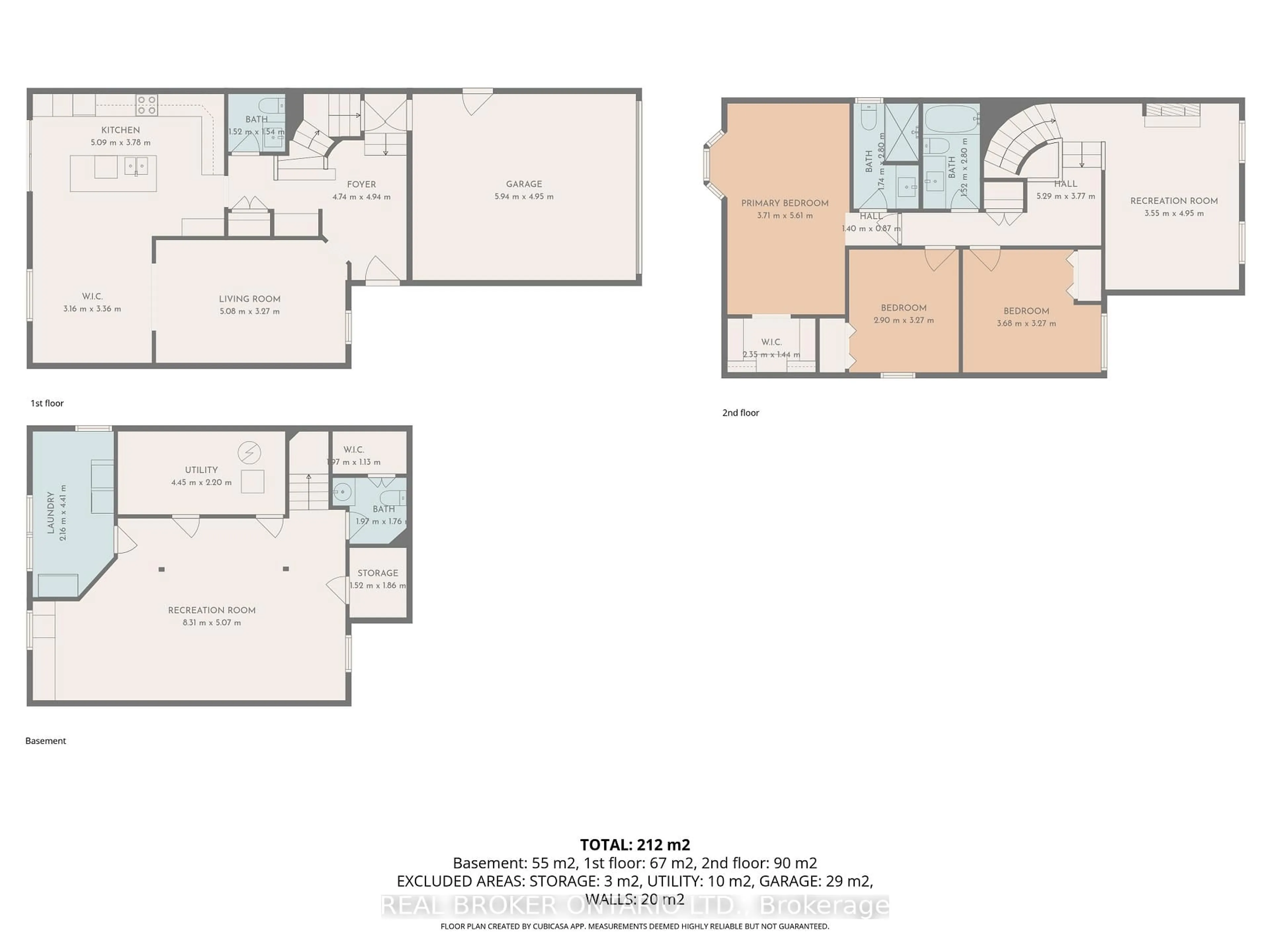 Floor plan for 2058 Wildflower Dr, Orleans Ontario K1E 3R3