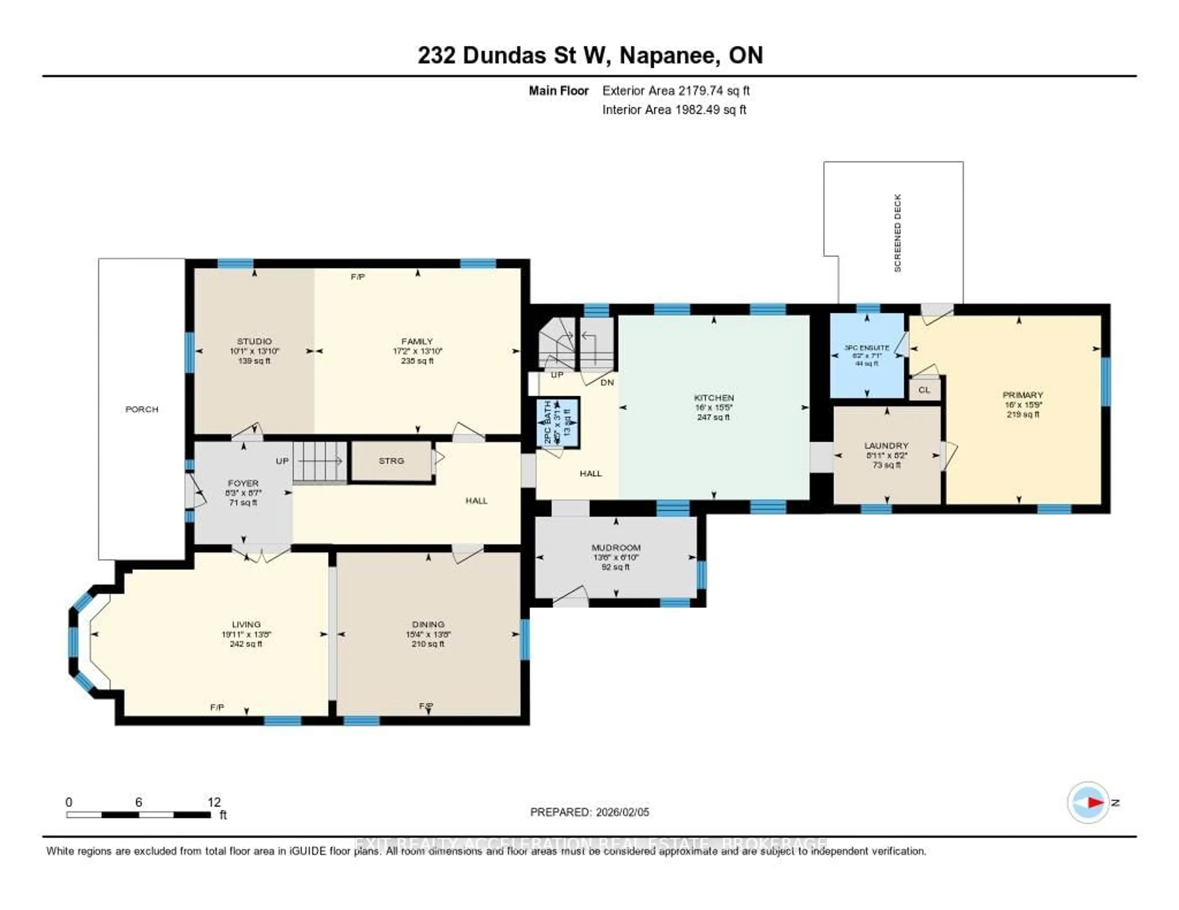 Floor plan for 232 Dundas St, Greater Napanee Ontario K7R 2A8