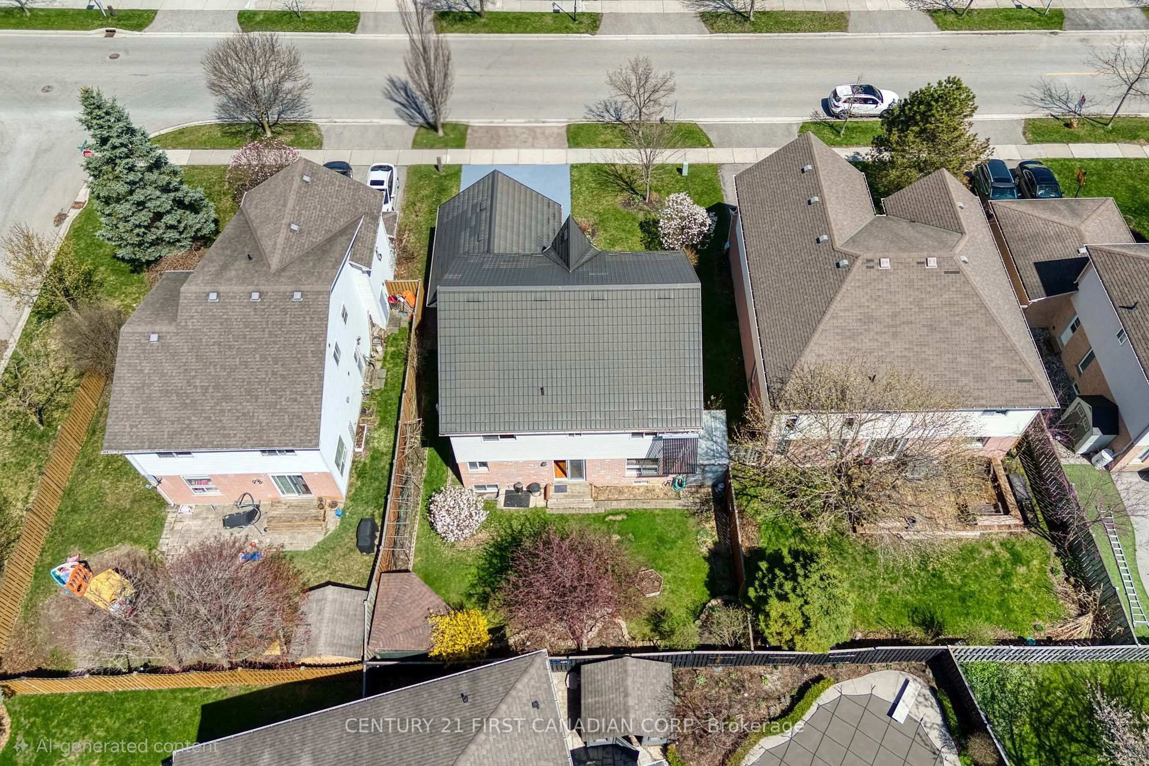 A pic from outside/outdoor area/front of a property/back of a property/a pic from drone, street for 848 Guildwood Blvd, London North Ontario N6H 5E4