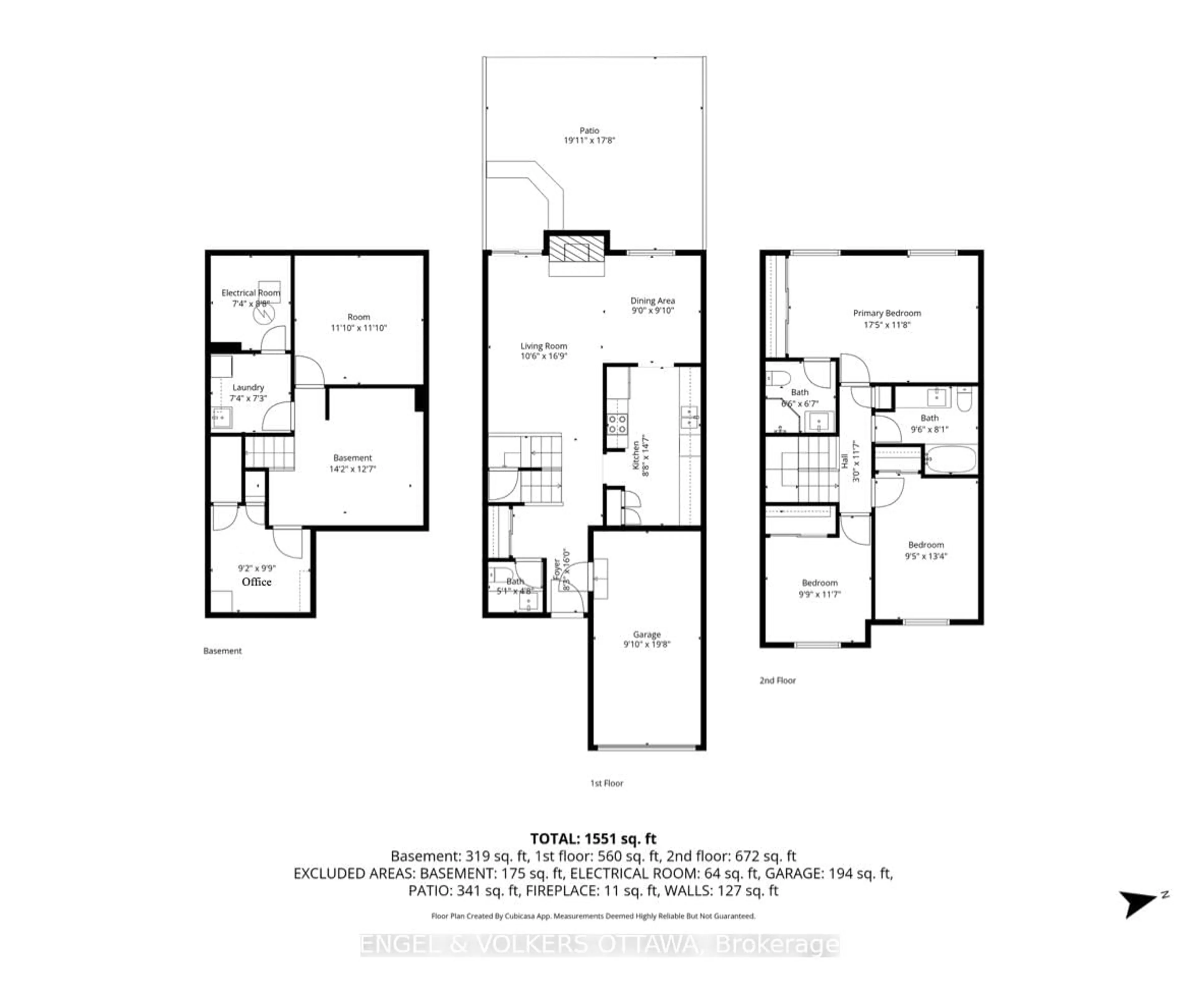 Floor plan for 1152 Des Forets Ave #44, Orleans Ontario K1C 5K6