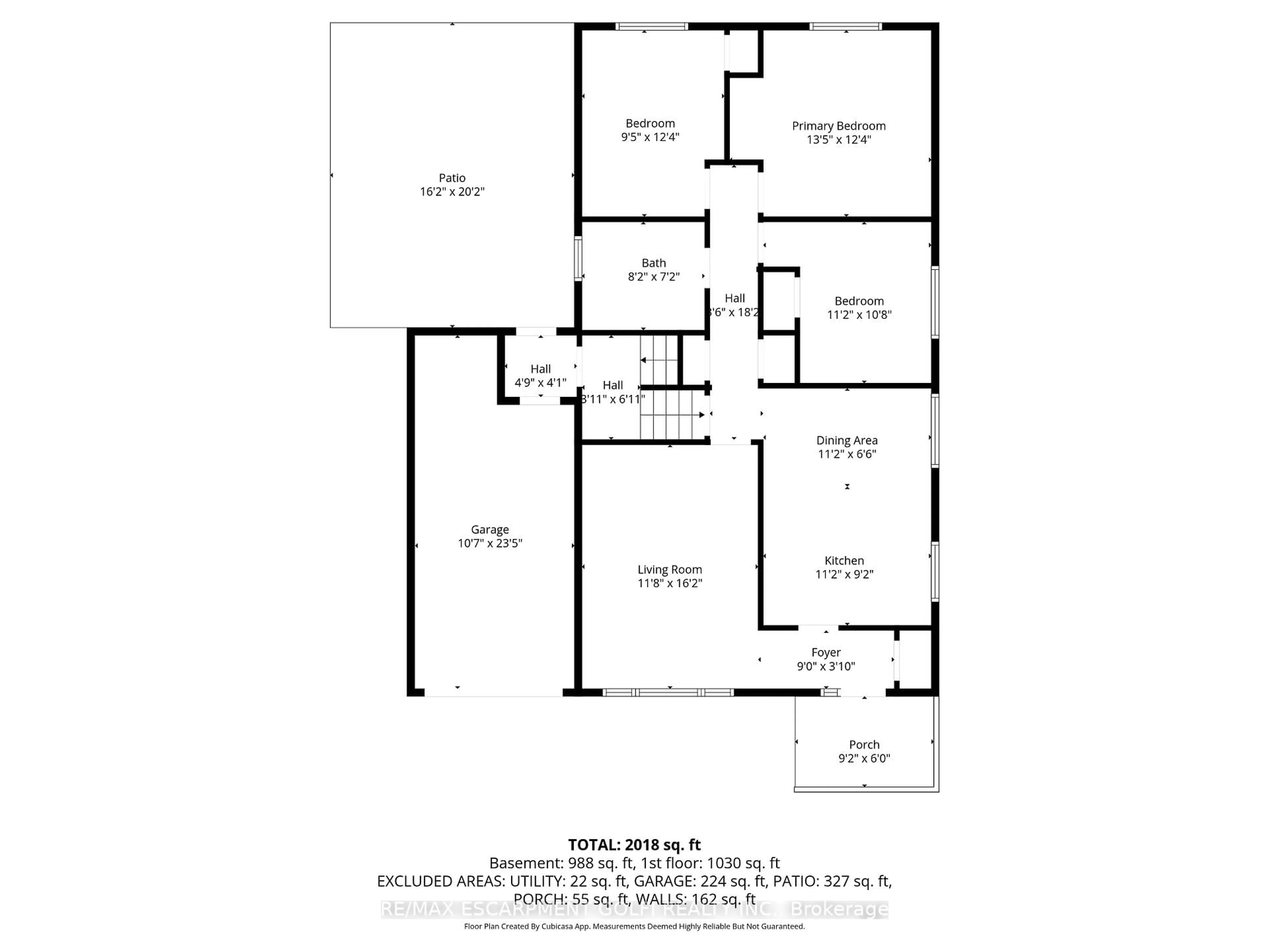 Floor plan for 297 Mohawk Rd, Hamilton Ontario L9C 1W2