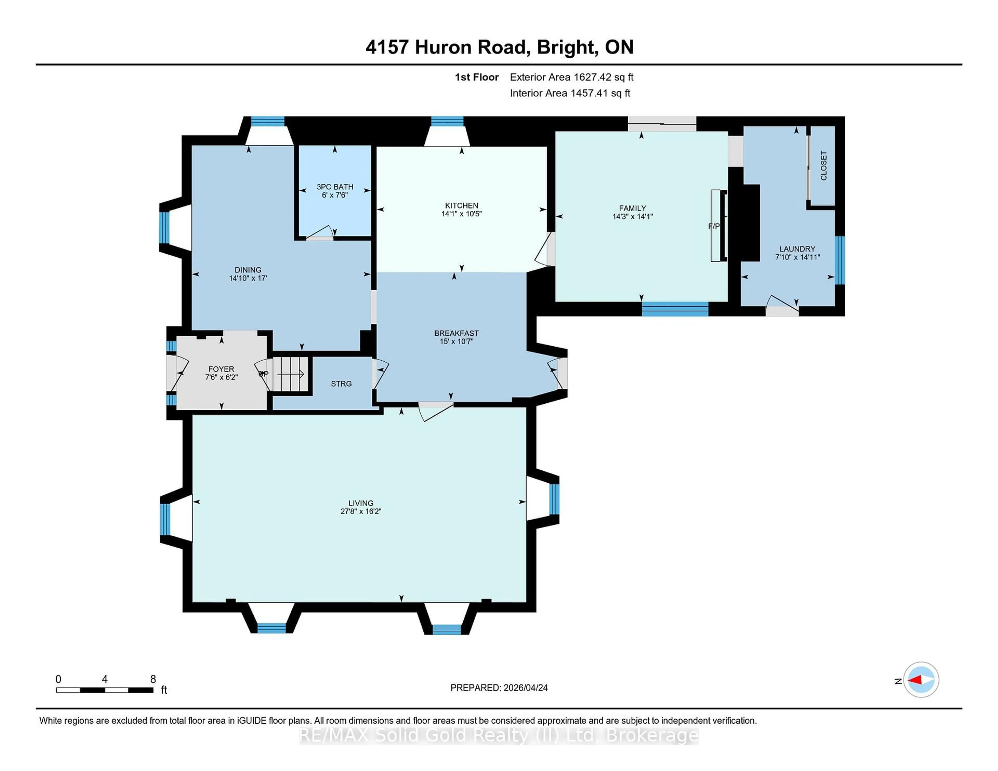 Floor plan for 4157 Huron Rd, Wilmot Ontario N3A 3C6