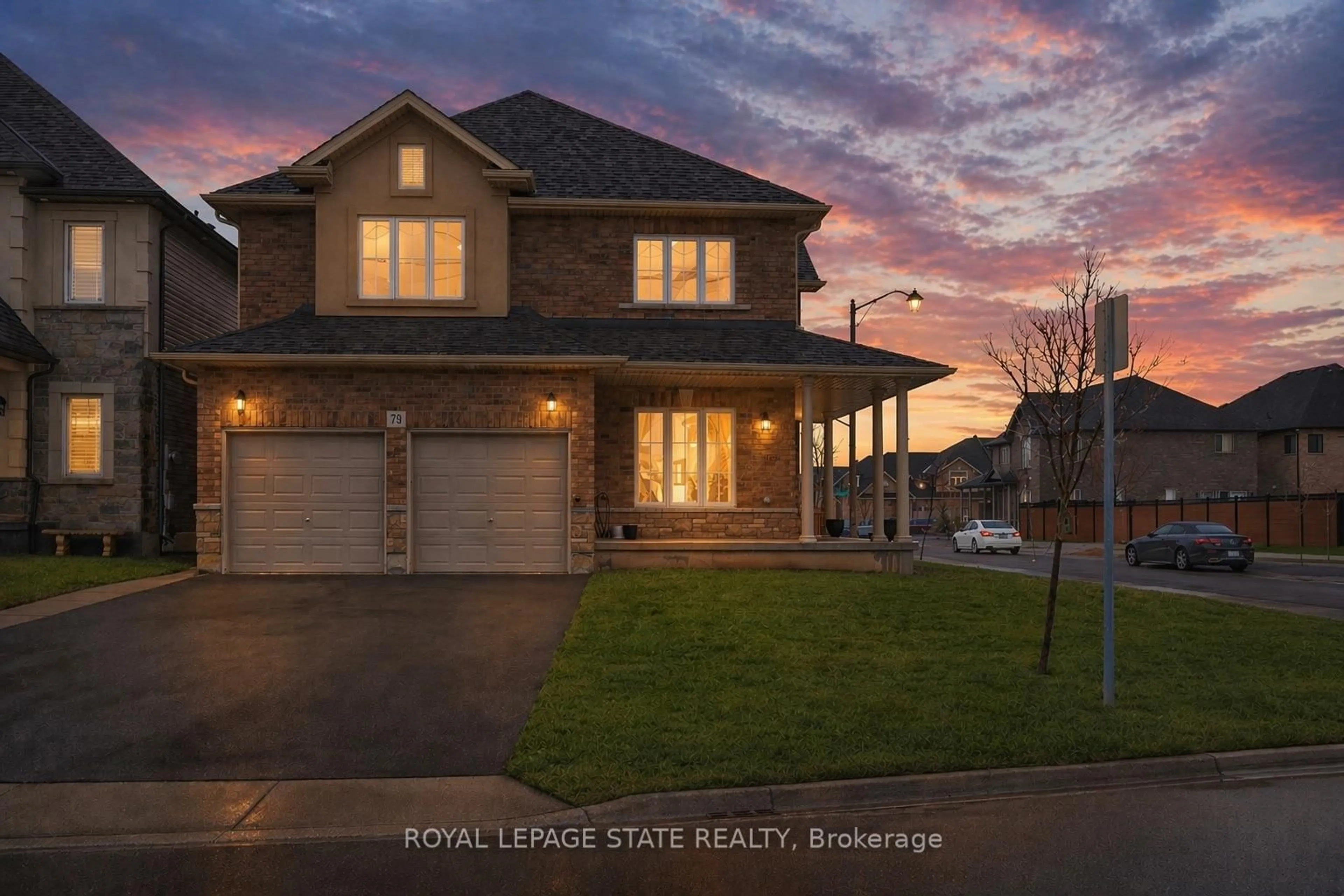 Home with brick exterior material, street for 79 Dolomiti Crt, Hamilton Ontario L0R 1P0