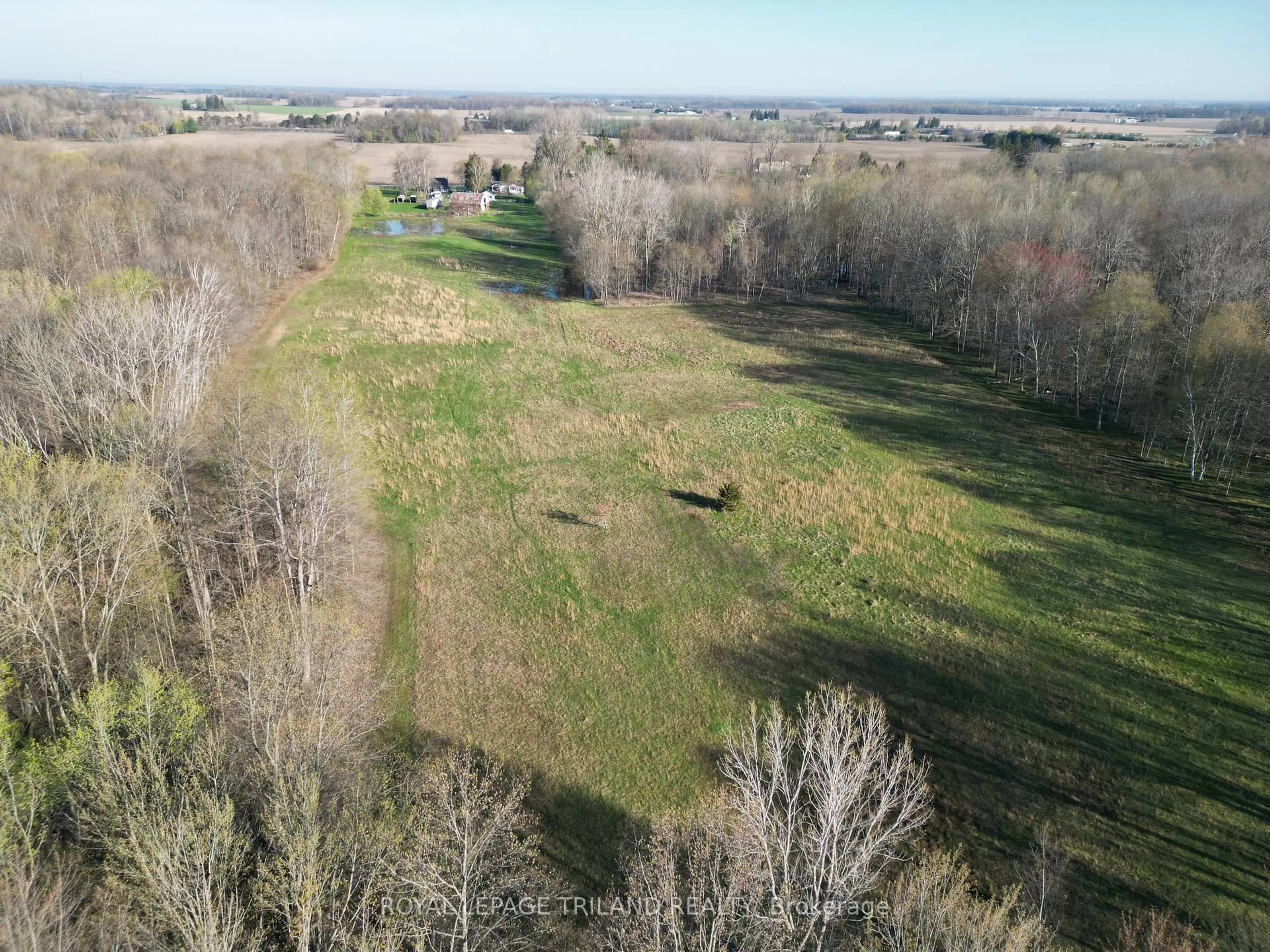 A pic from outside/outdoor area/front of a property/back of a property/a pic from drone, forest/trees view for 24909 Queens Line, West Elgin Ontario N0L 2P0