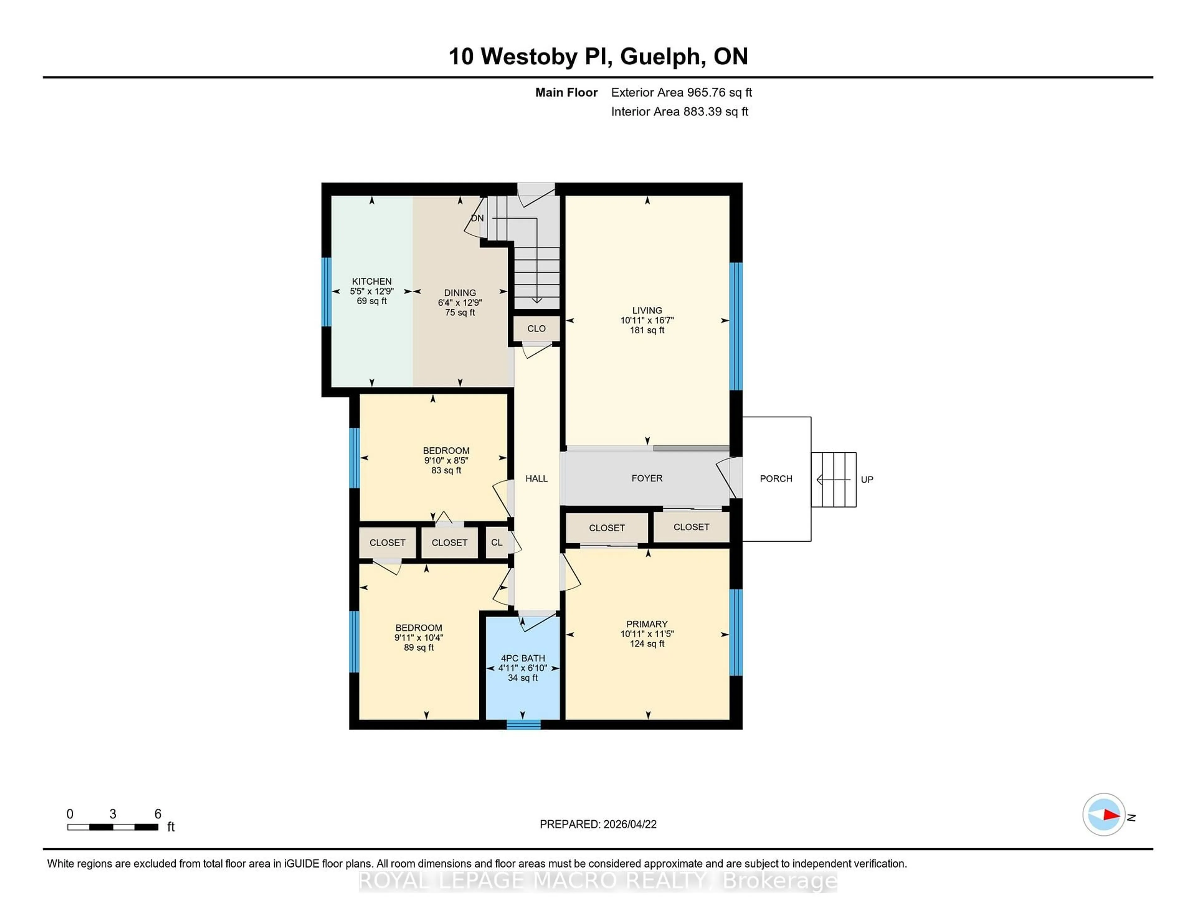 Floor plan for 10 Westoby St, Guelph Ontario N1E 2B3