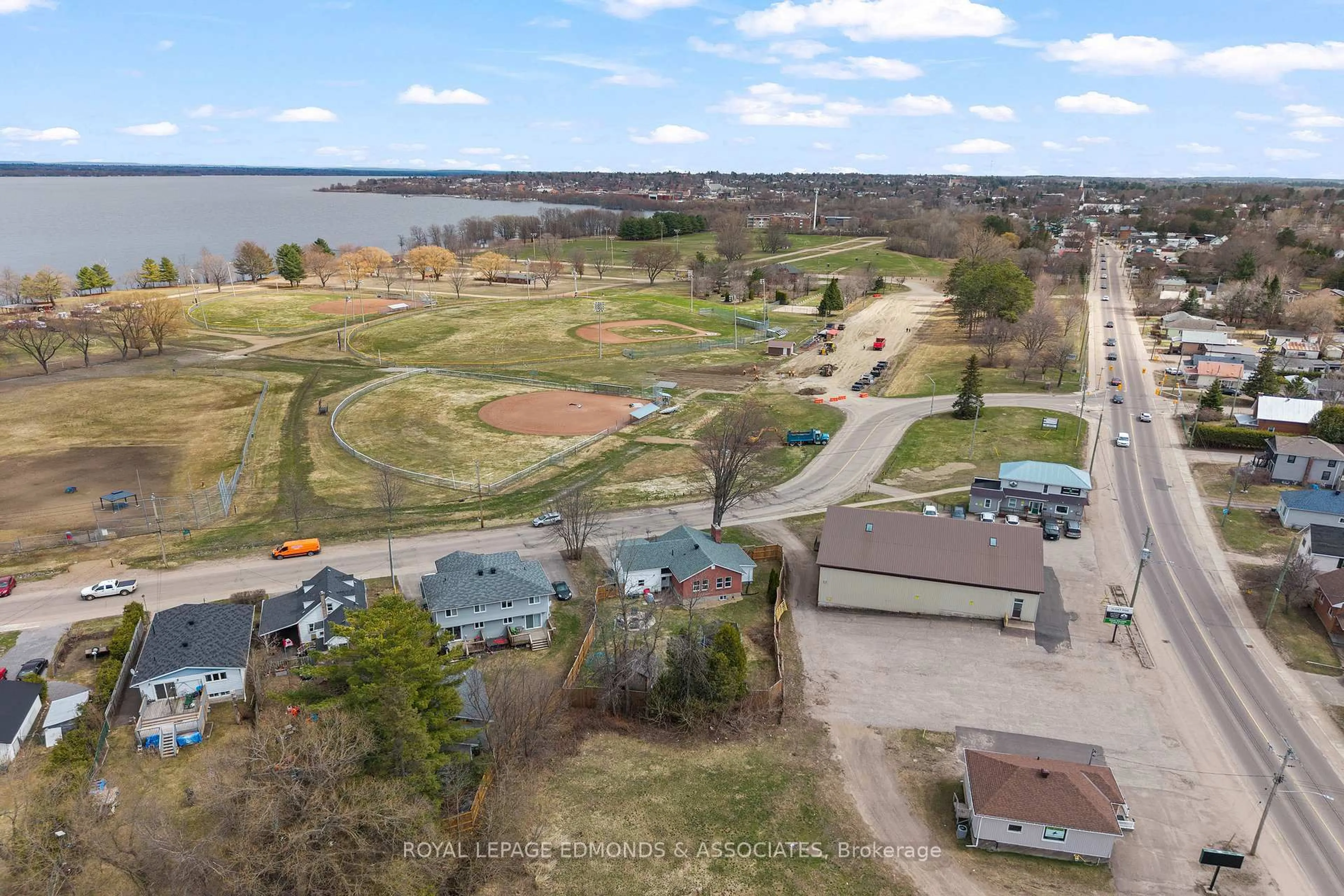 A pic from outside/outdoor area/front of a property/back of a property/a pic from drone, water/lake/river/ocean view for 184 Riverside Dr, Pembroke Ontario K8A 5K9