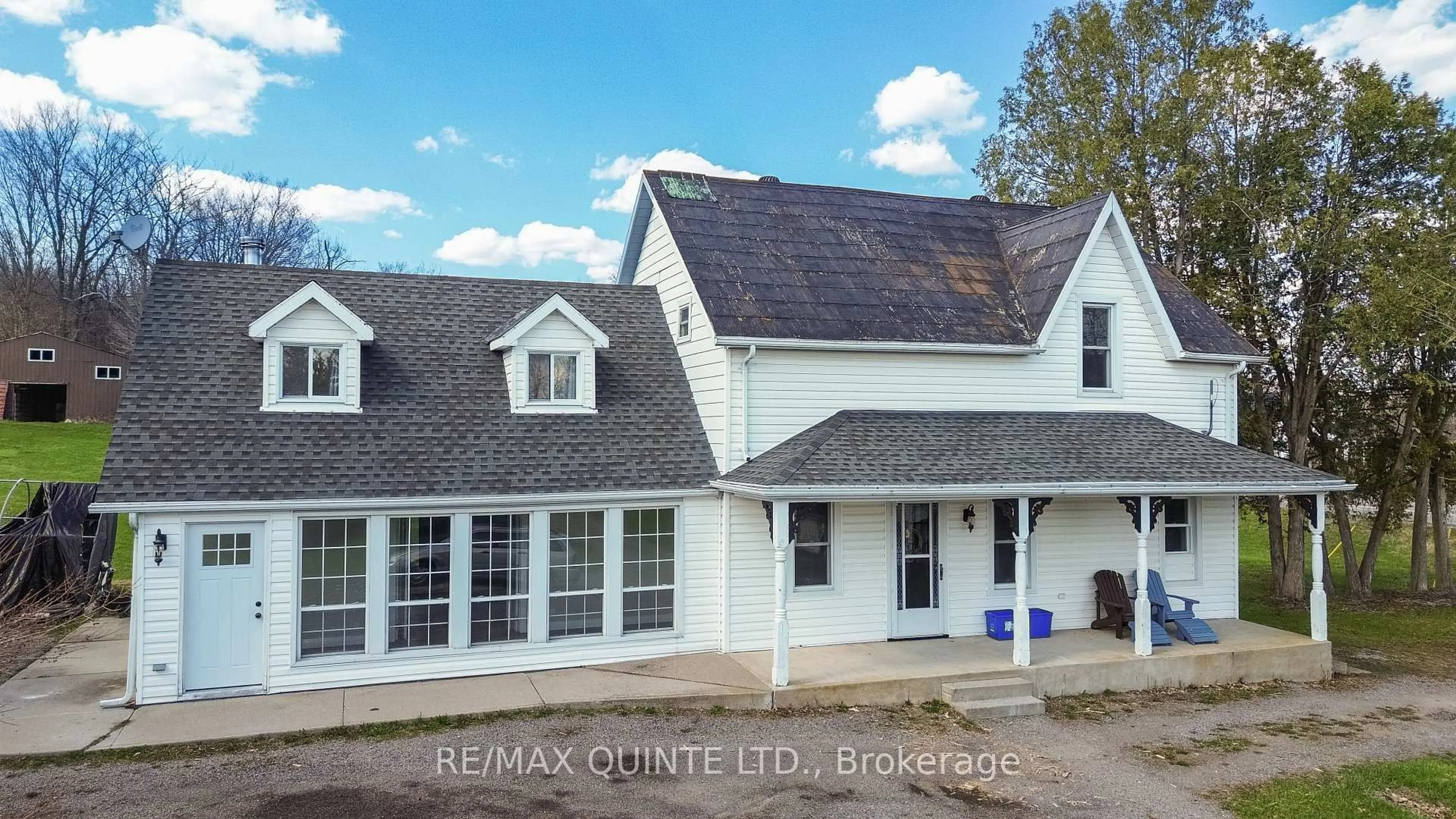 A pic from outside/outdoor area/front of a property/back of a property/a pic from drone, building for 15481 Highway 62, Madoc Ontario K0K 2K0